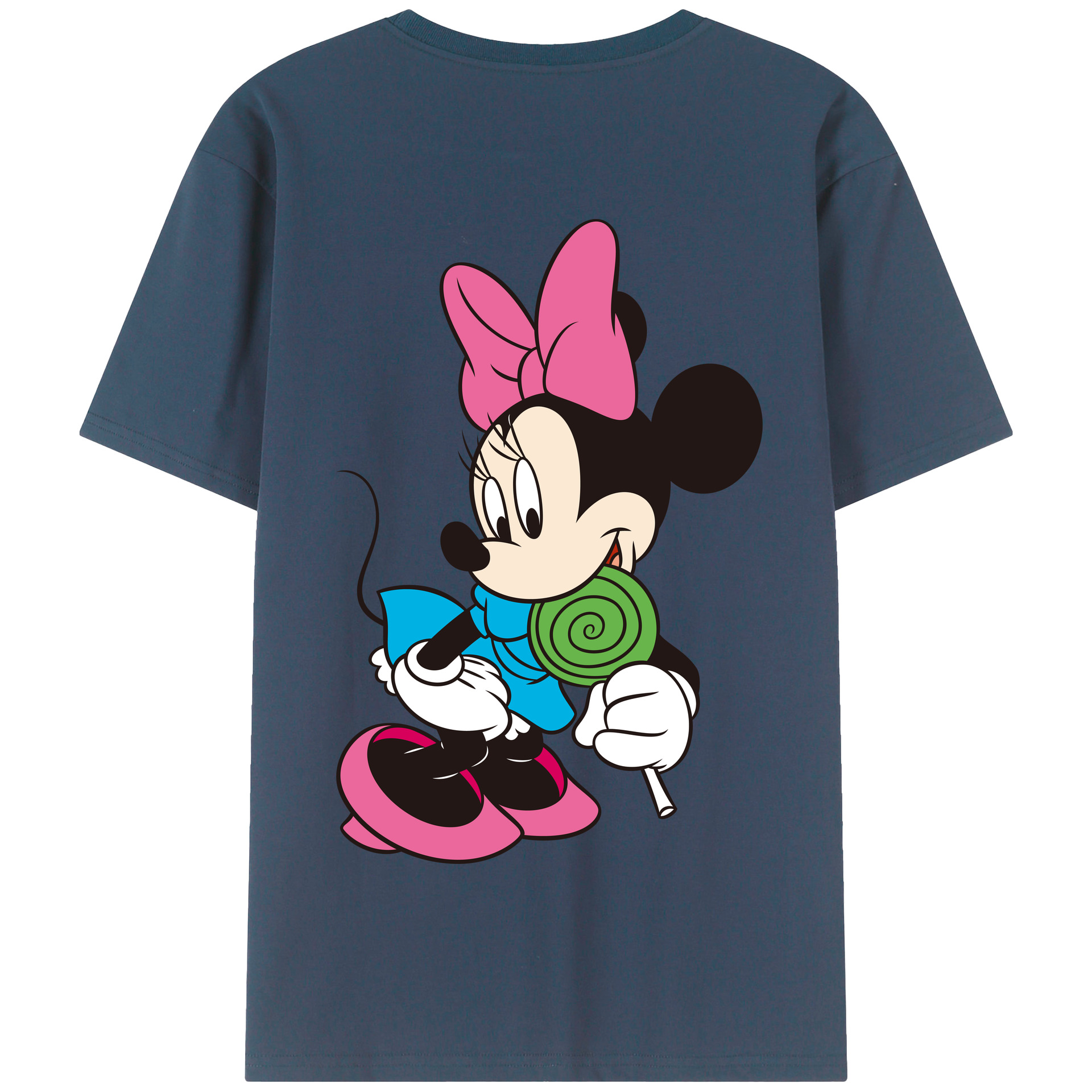 （画像用） ミッキーマウス Mickey Mouse 綿100％半袖Tシャツ（背面プリント）