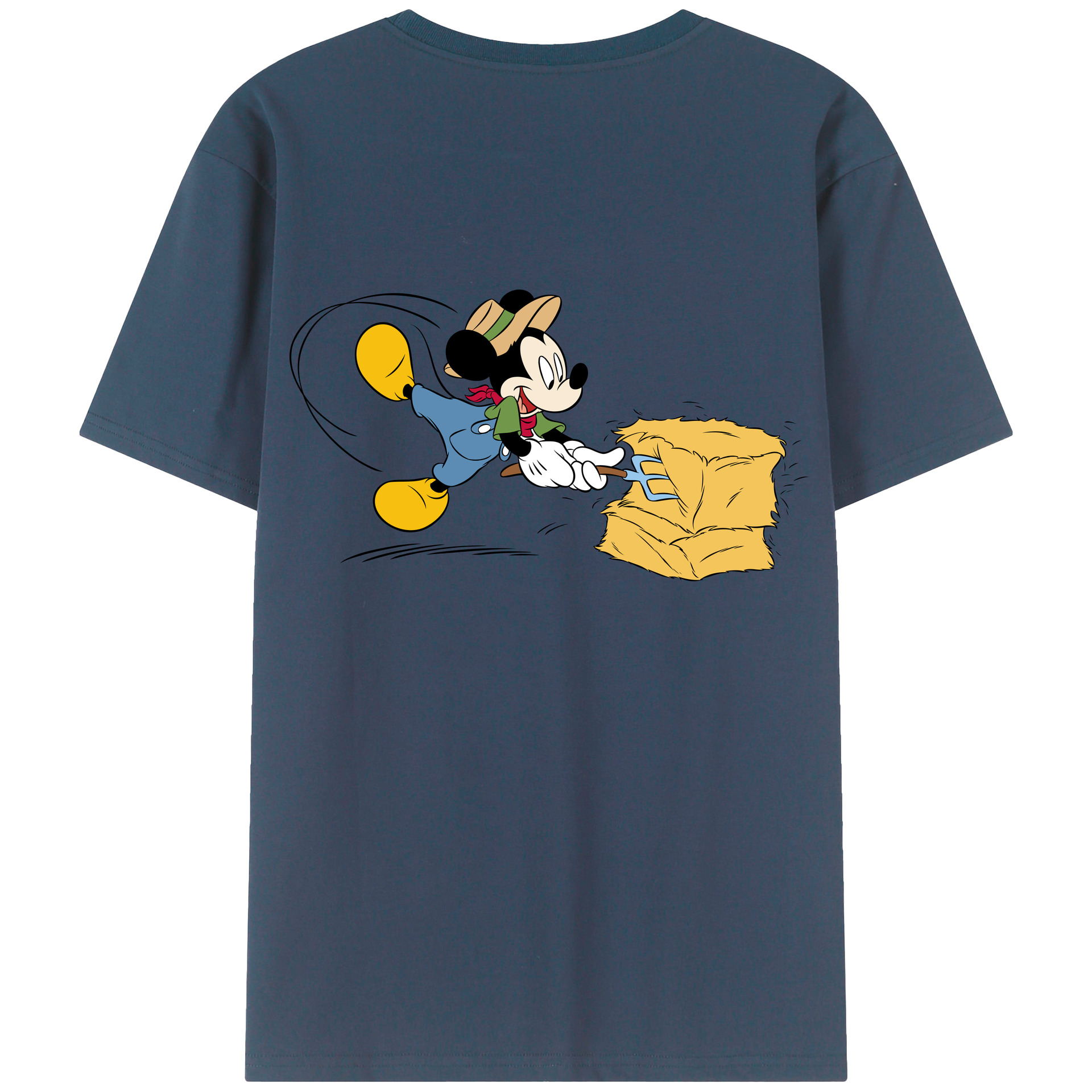 （画像用） ミッキーマウス Mickey Mouse 綿100％半袖Tシャツ（背面プリント）