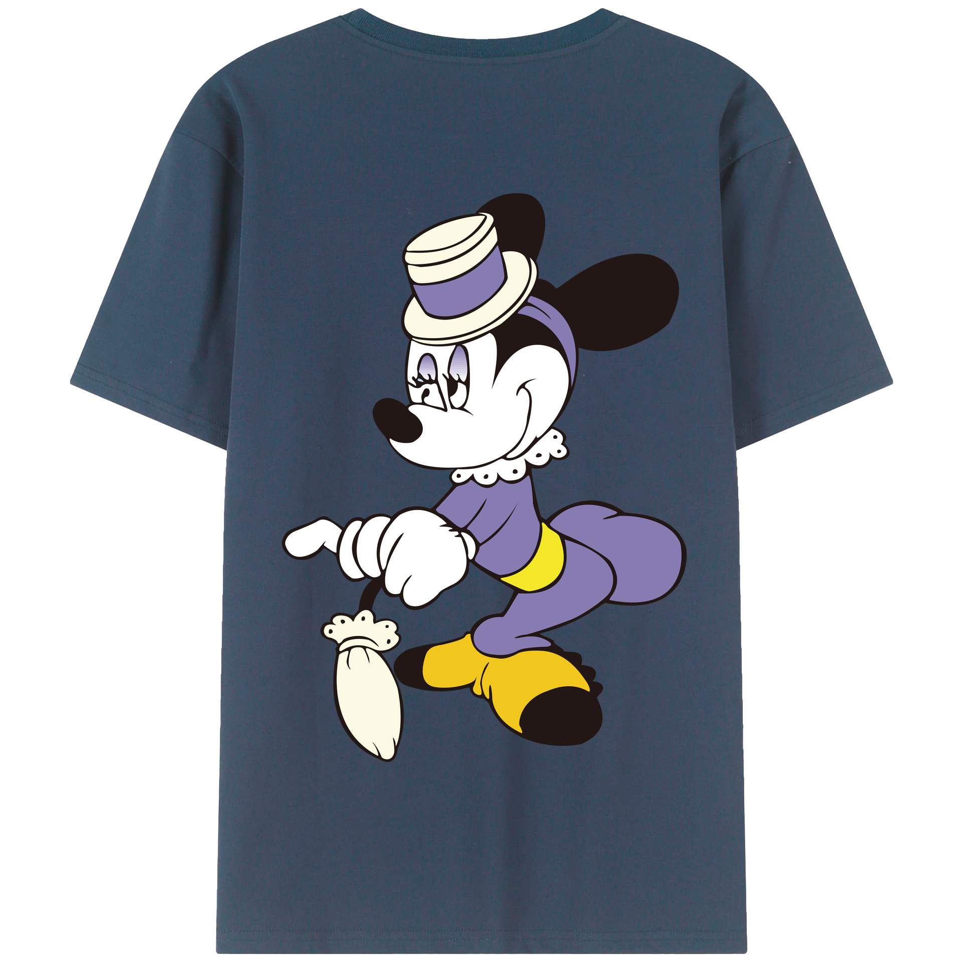 （画像用） ミッキーマウス Mickey Mouse 綿100％半袖Tシャツ（背面プリント）