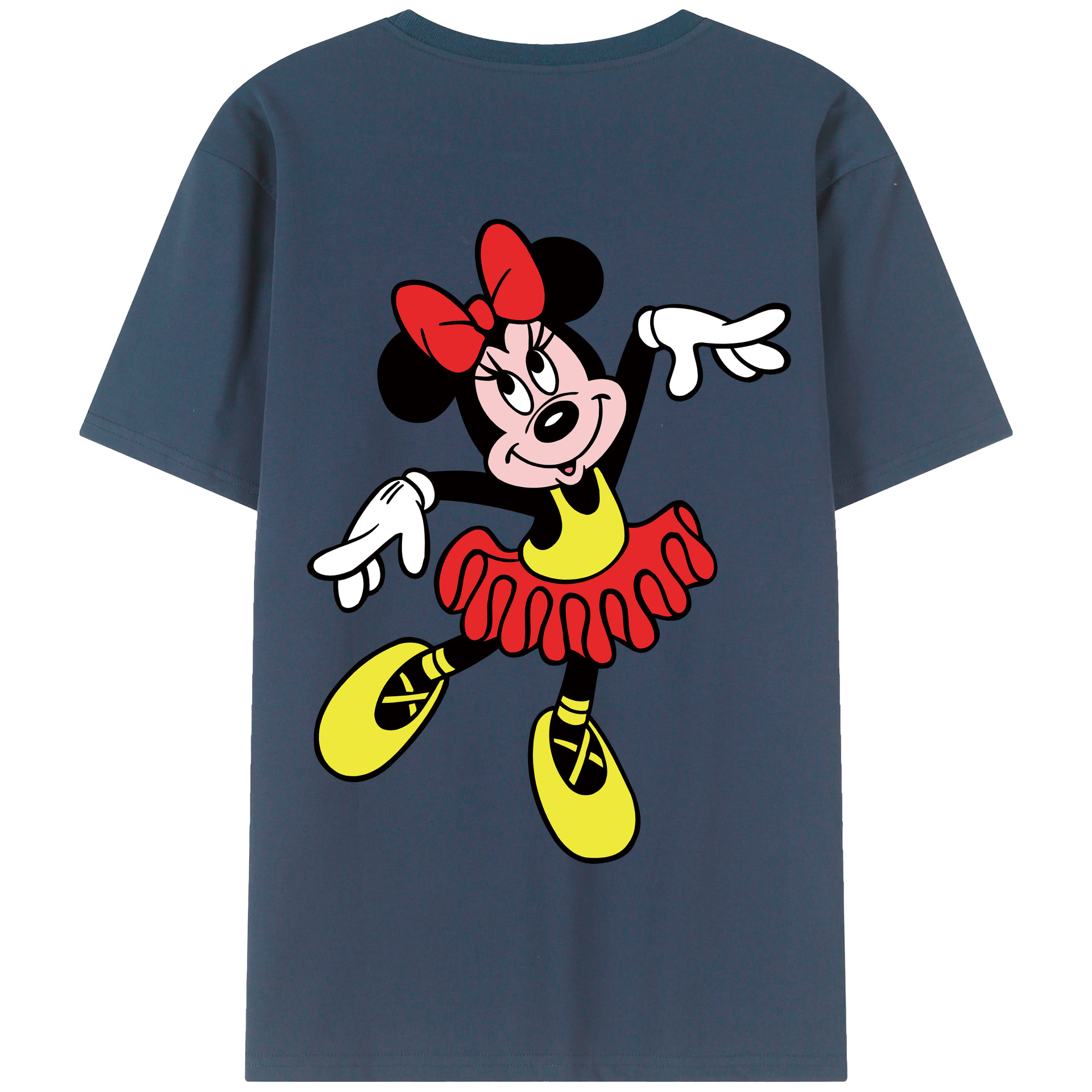 （画像用） ミッキーマウス Mickey Mouse 綿100％半袖Tシャツ（背面プリント）