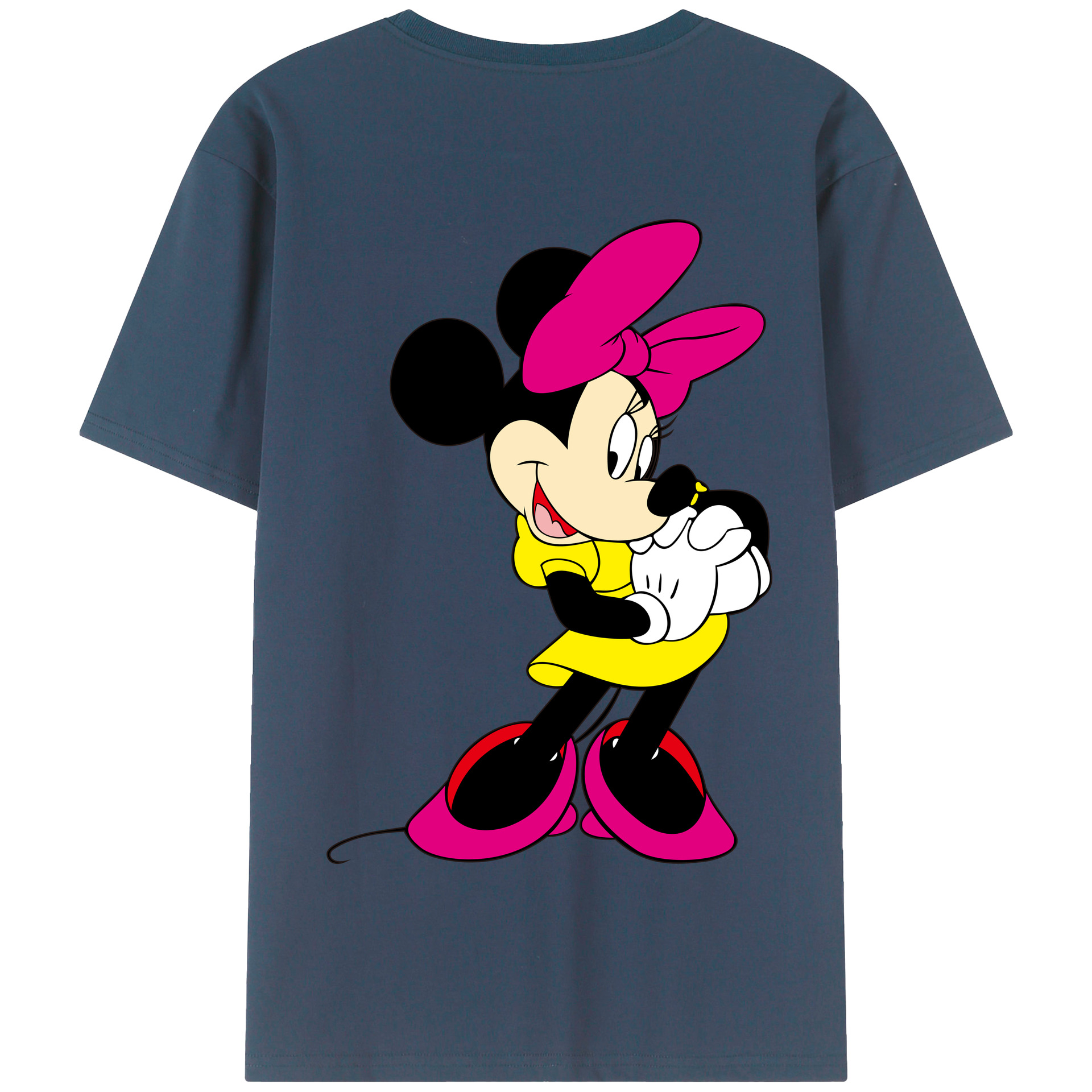 （画像用） ミッキーマウス Mickey Mouse 綿100％半袖Tシャツ（背面プリント）