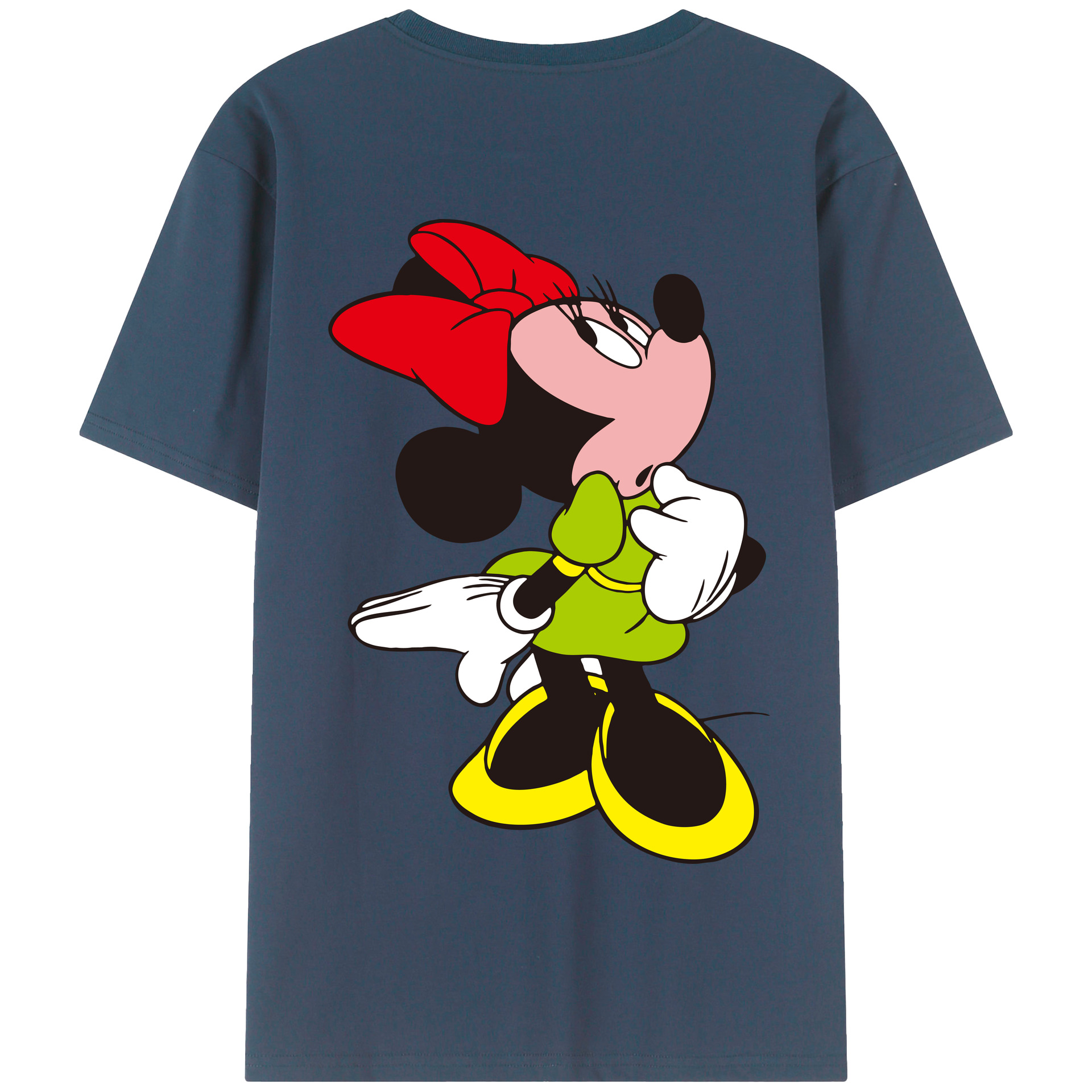 （画像用） ミッキーマウス Mickey Mouse 綿100％半袖Tシャツ（背面プリント）