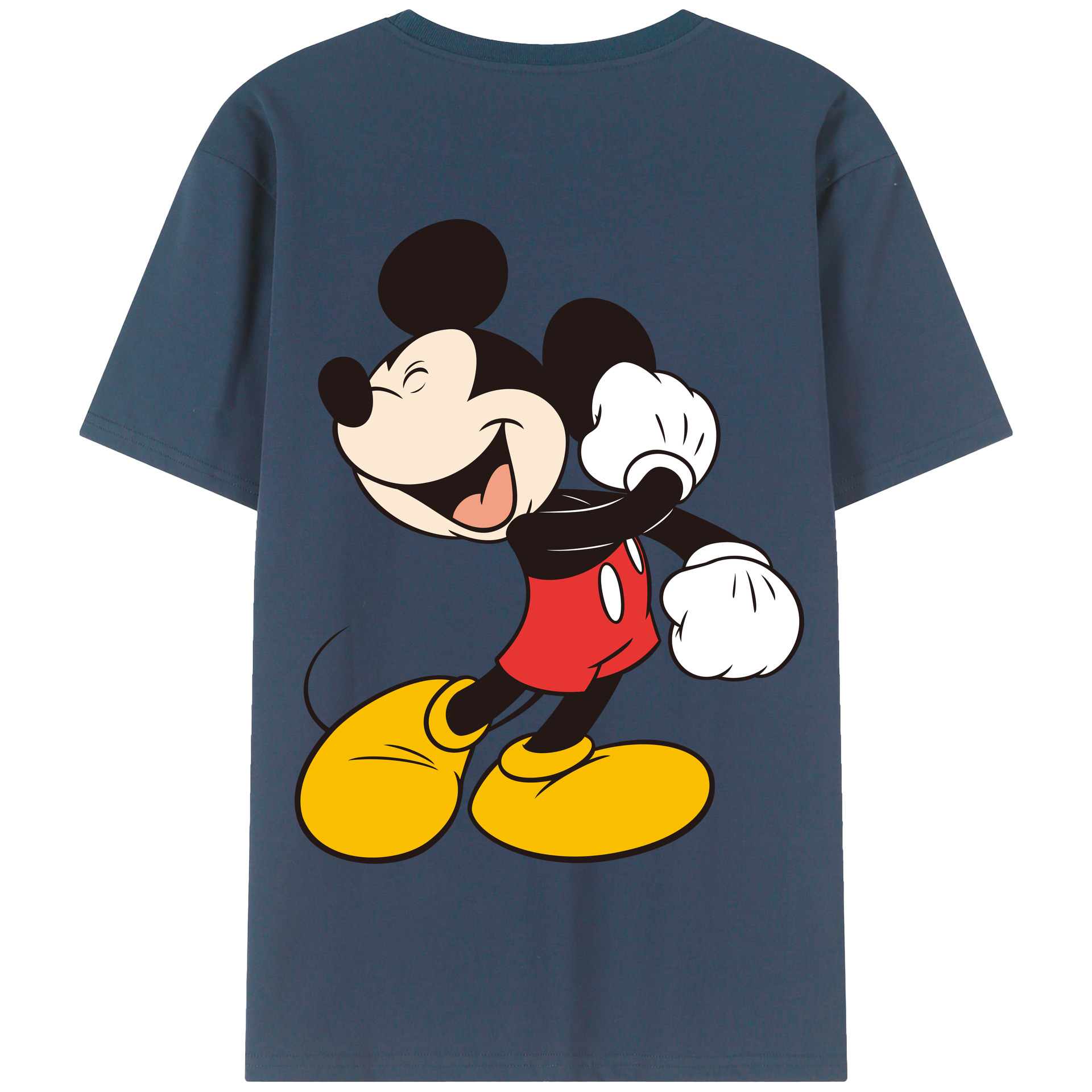 （画像用） ミッキーマウス Mickey Mouse 綿100％半袖Tシャツ（背面プリント）