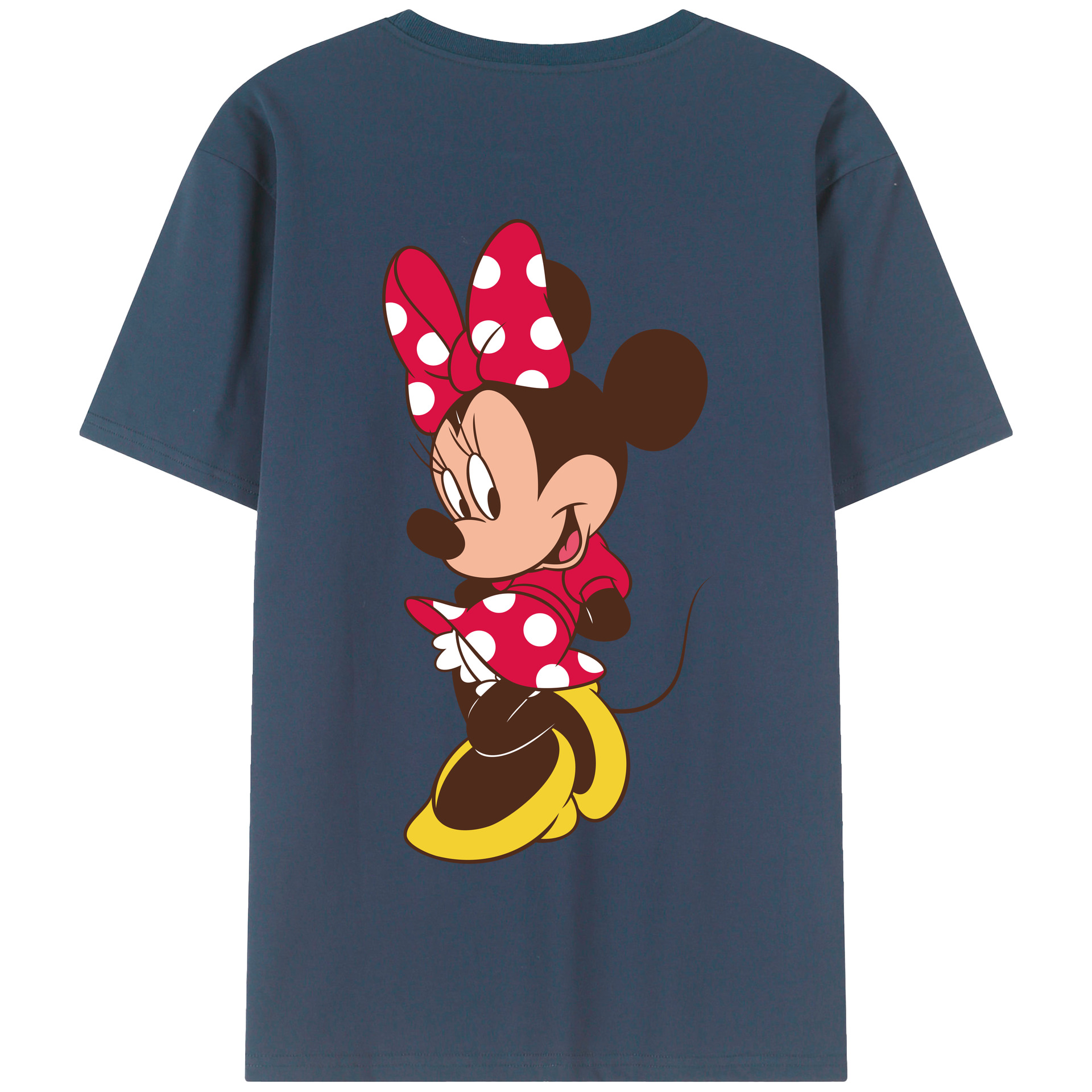 （画像用） ミッキーマウス Mickey Mouse 綿100％半袖Tシャツ（背面プリント）