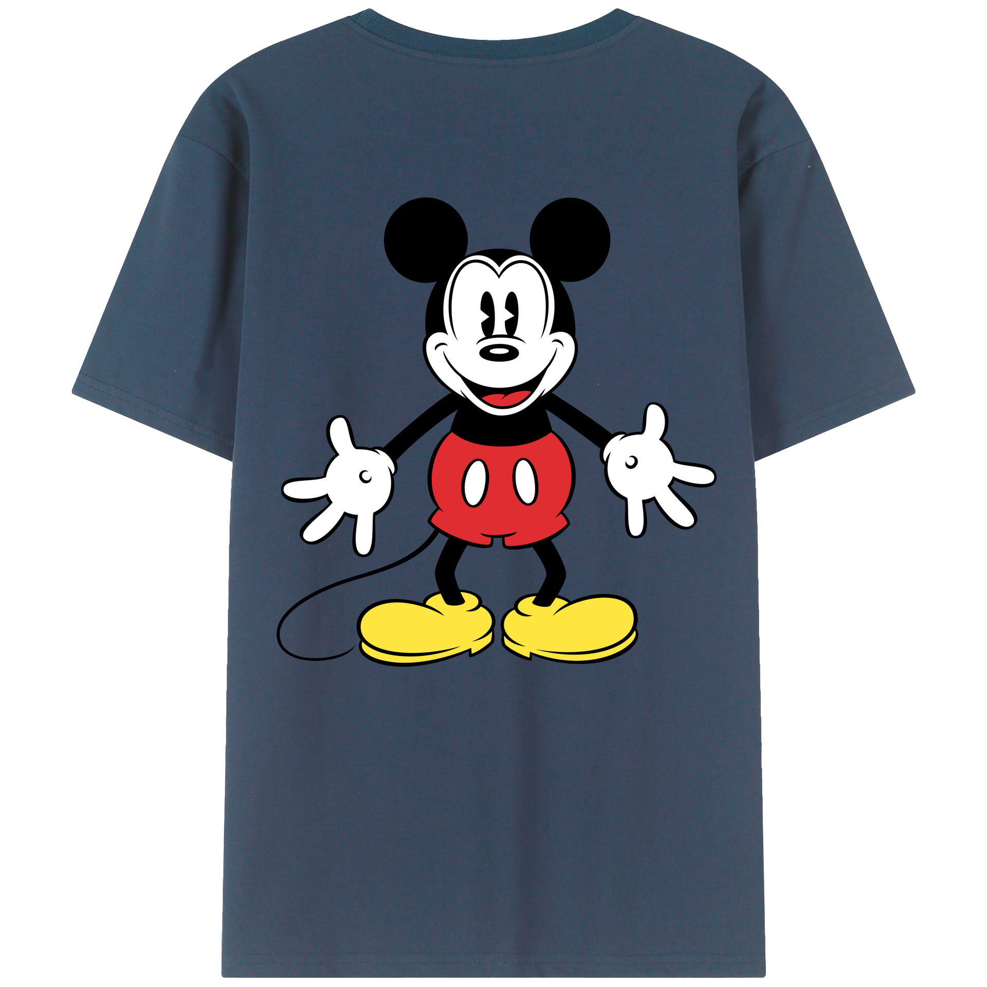 （画像用） ミッキーマウス Mickey Mouse 綿100％半袖Tシャツ（背面プリント）