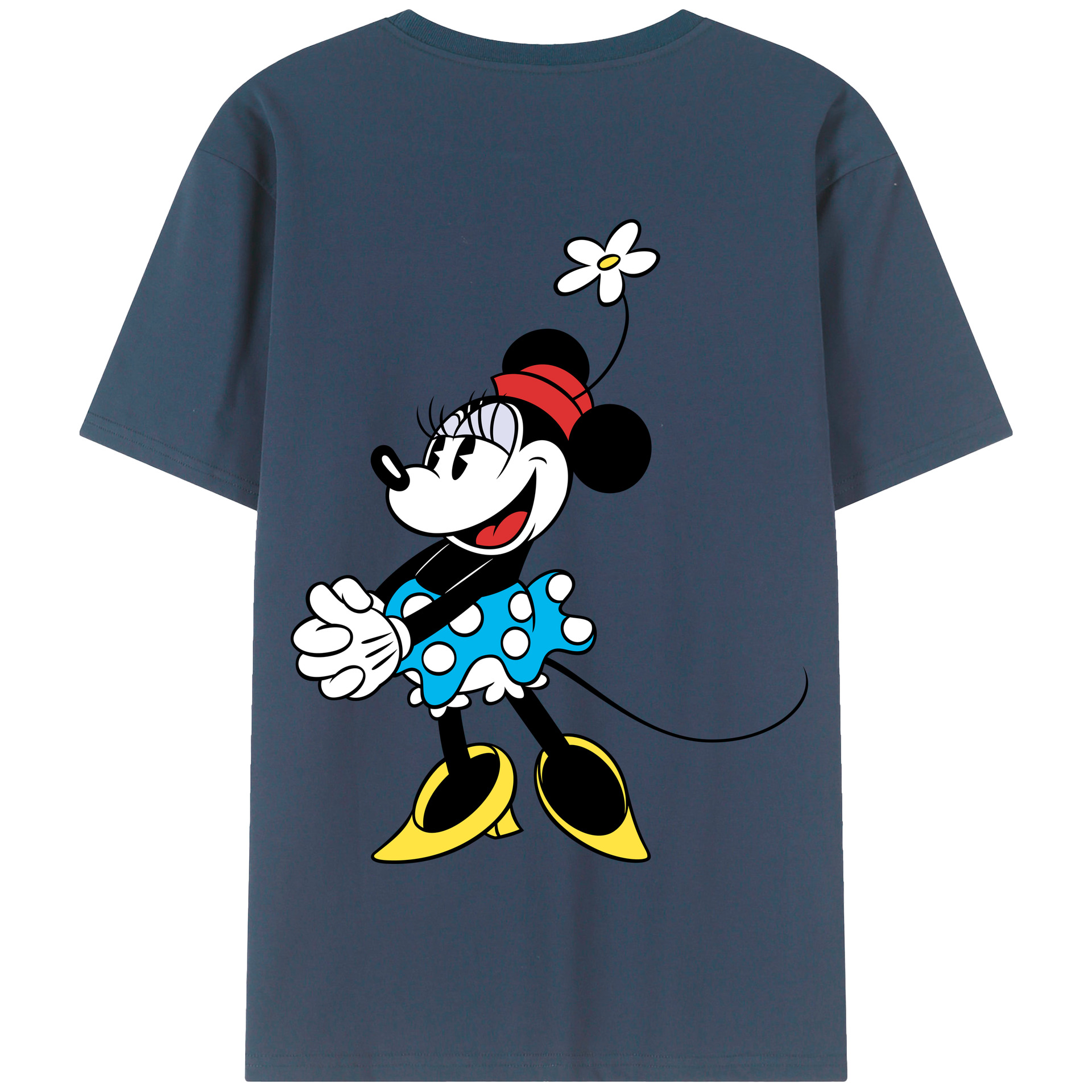 （画像用） ミッキーマウス Mickey Mouse 綿100％半袖Tシャツ（背面プリント）
