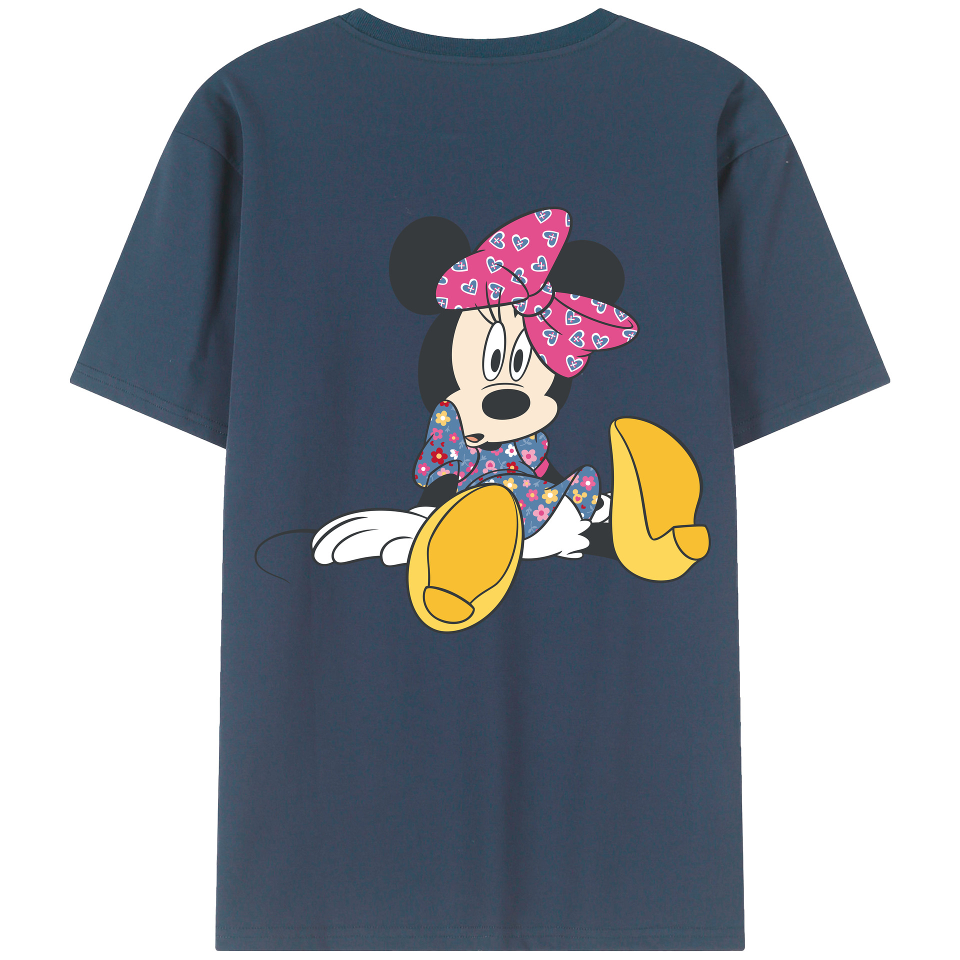 （画像用） ミッキーマウス Mickey Mouse 綿100％半袖Tシャツ（背面プリント）