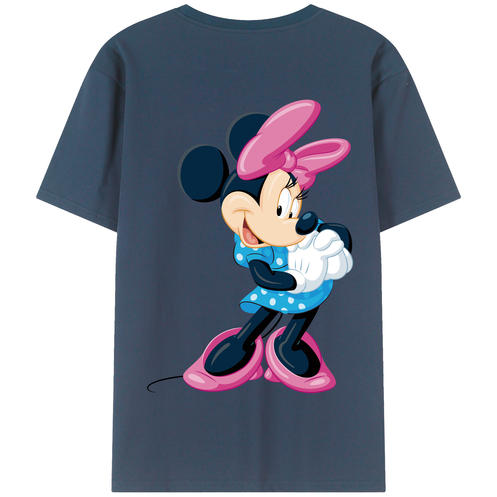 （画像用） ミッキーマウス Mickey Mouse 綿100％半袖Tシャツ（背面プリント）