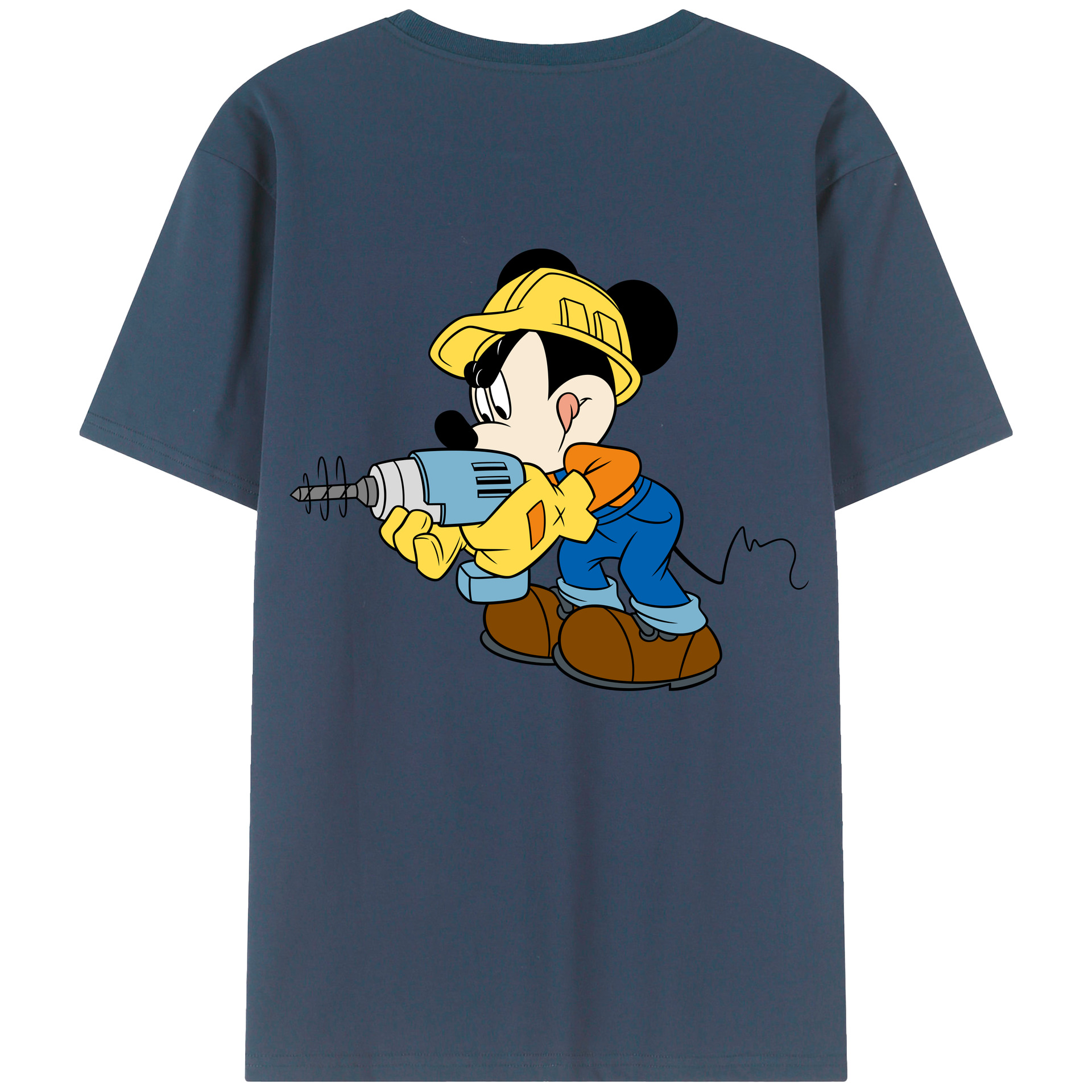 （画像用） ミッキーマウス Mickey Mouse 綿100％半袖Tシャツ（背面プリント）