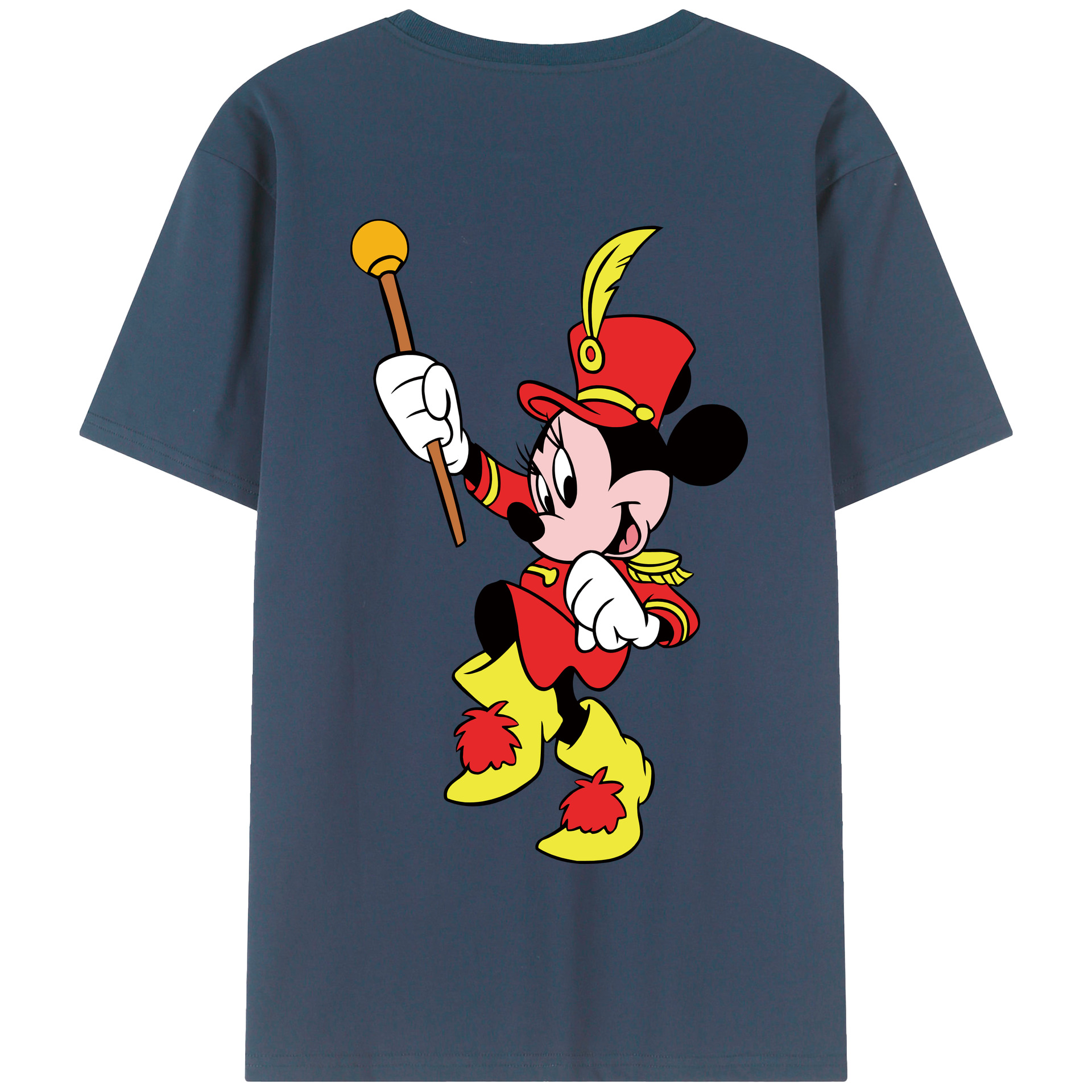 （画像用） ミッキーマウス Mickey Mouse 綿100％半袖Tシャツ（背面プリント）