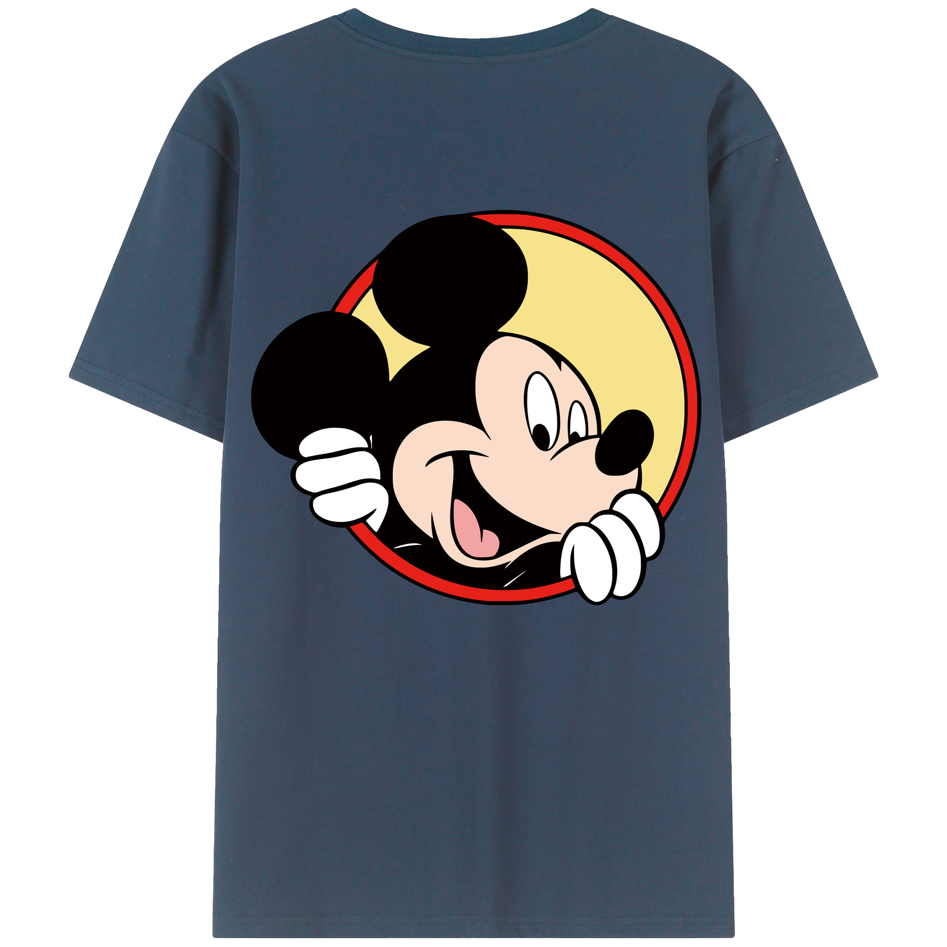 （画像用） ミッキーマウス Mickey Mouse 綿100％半袖Tシャツ（背面プリント）