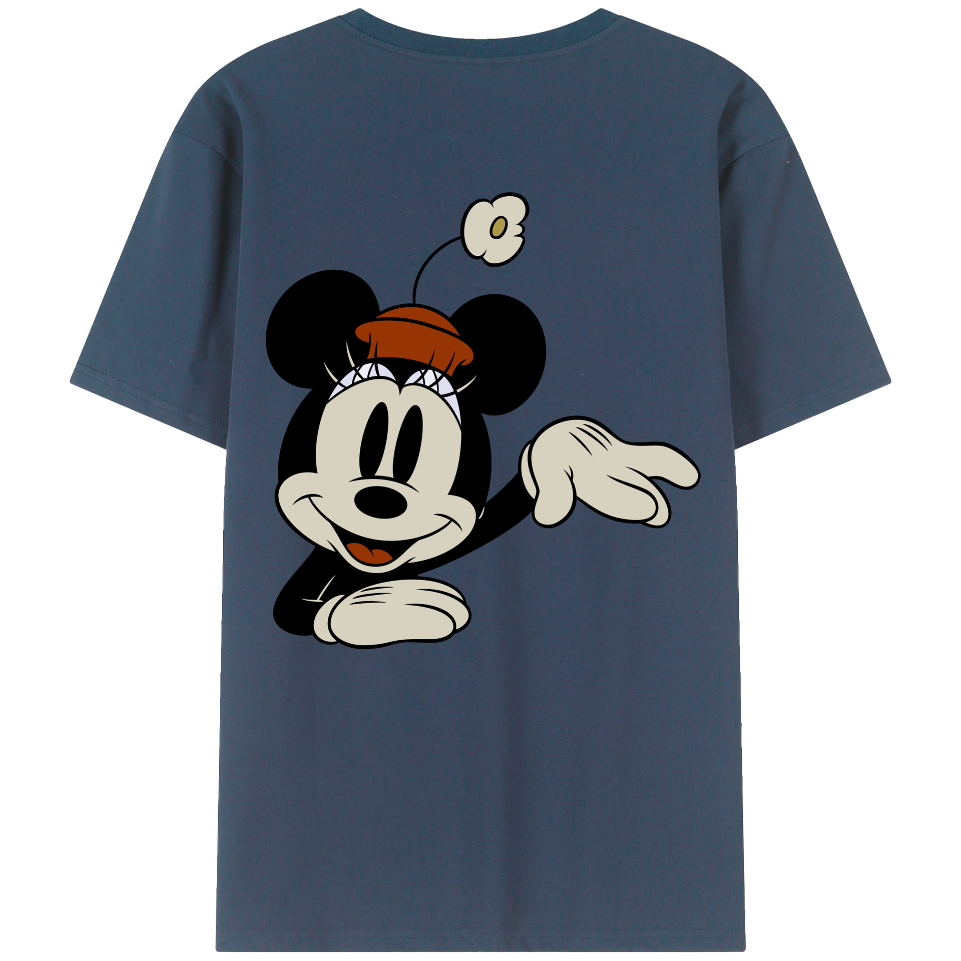 （画像用） ミッキーマウス Mickey Mouse 綿100％半袖Tシャツ（背面プリント）