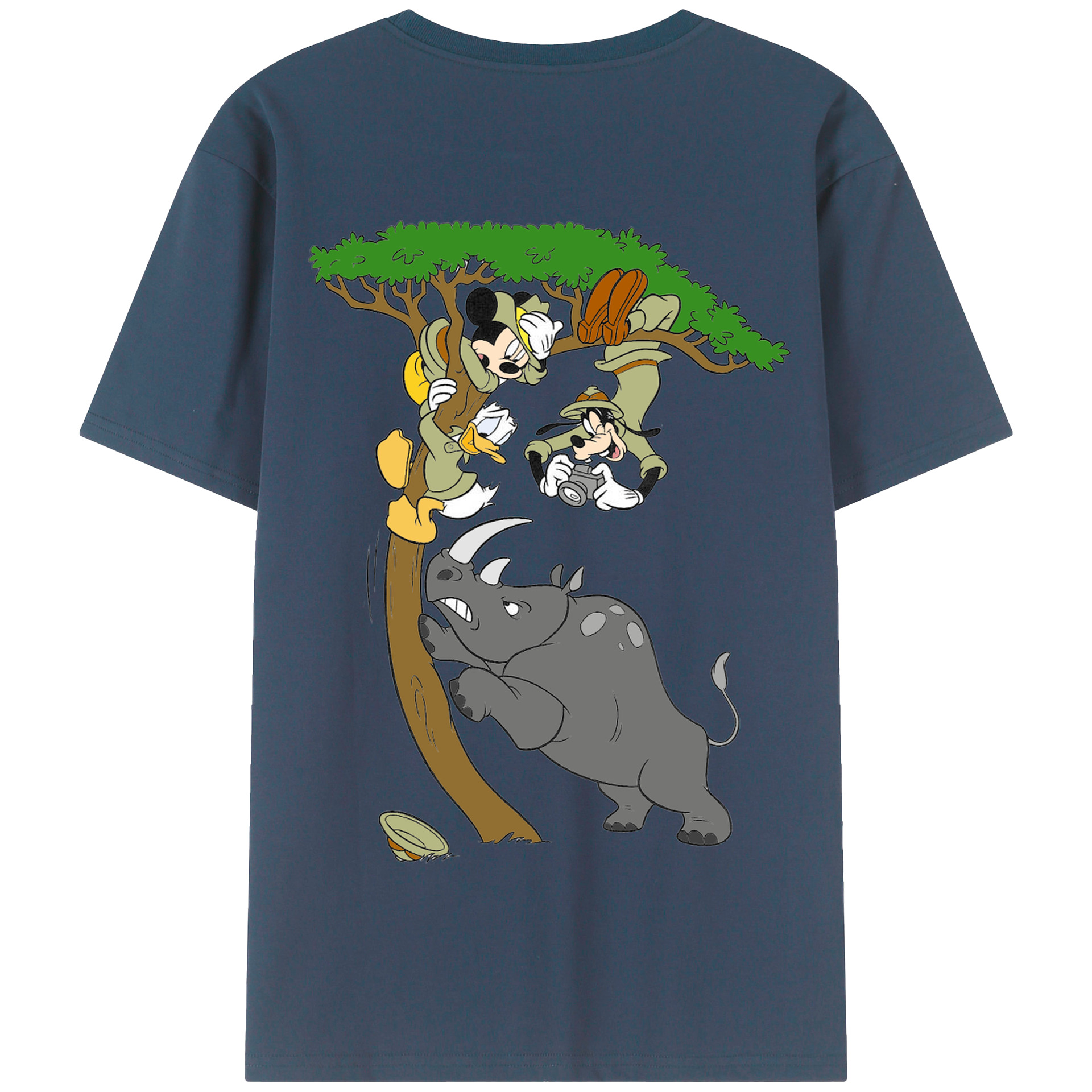 （画像用） ミッキーマウス Mickey Mouse 綿100％半袖Tシャツ（背面プリント）