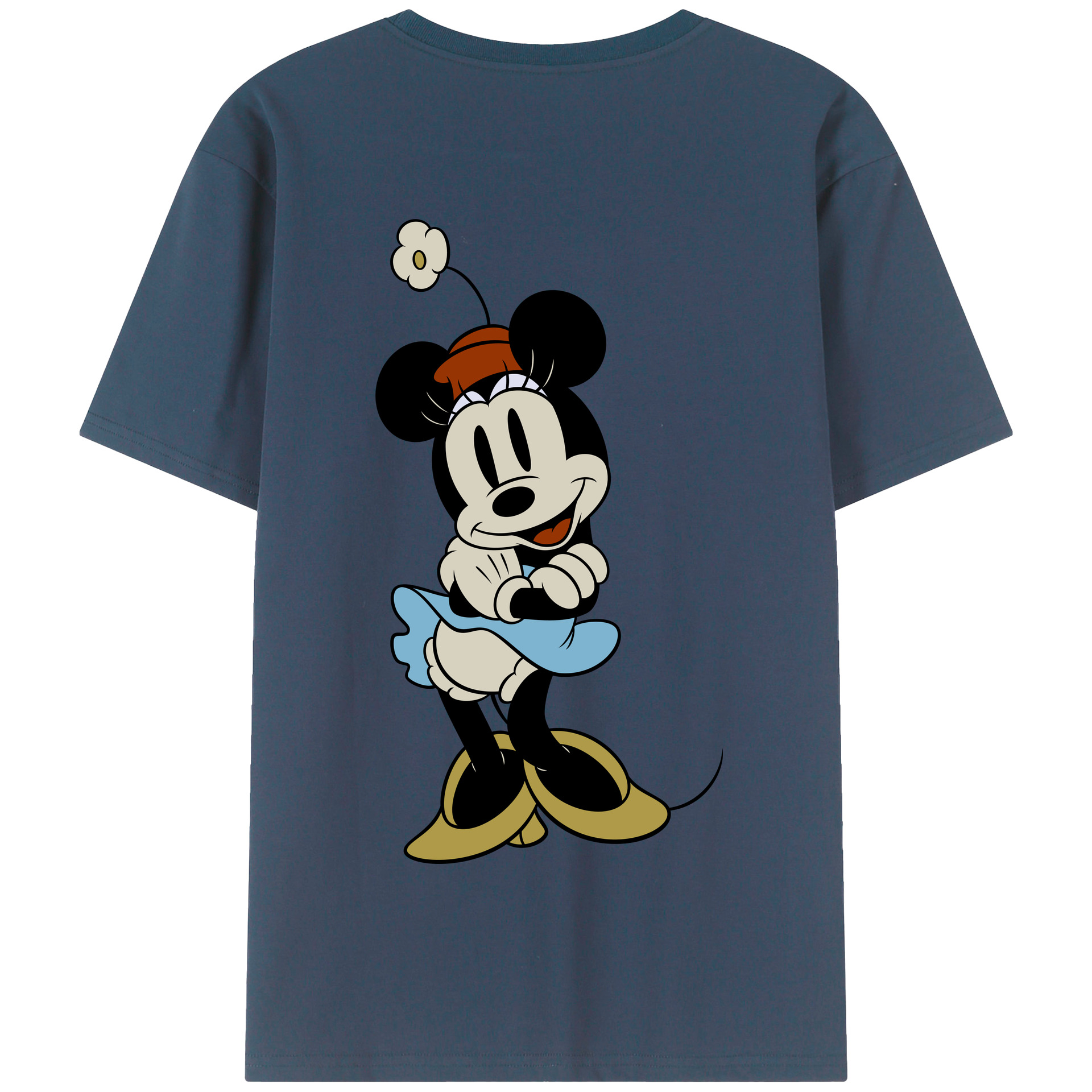 （画像用） ミッキーマウス Mickey Mouse 綿100％半袖Tシャツ（背面プリント）