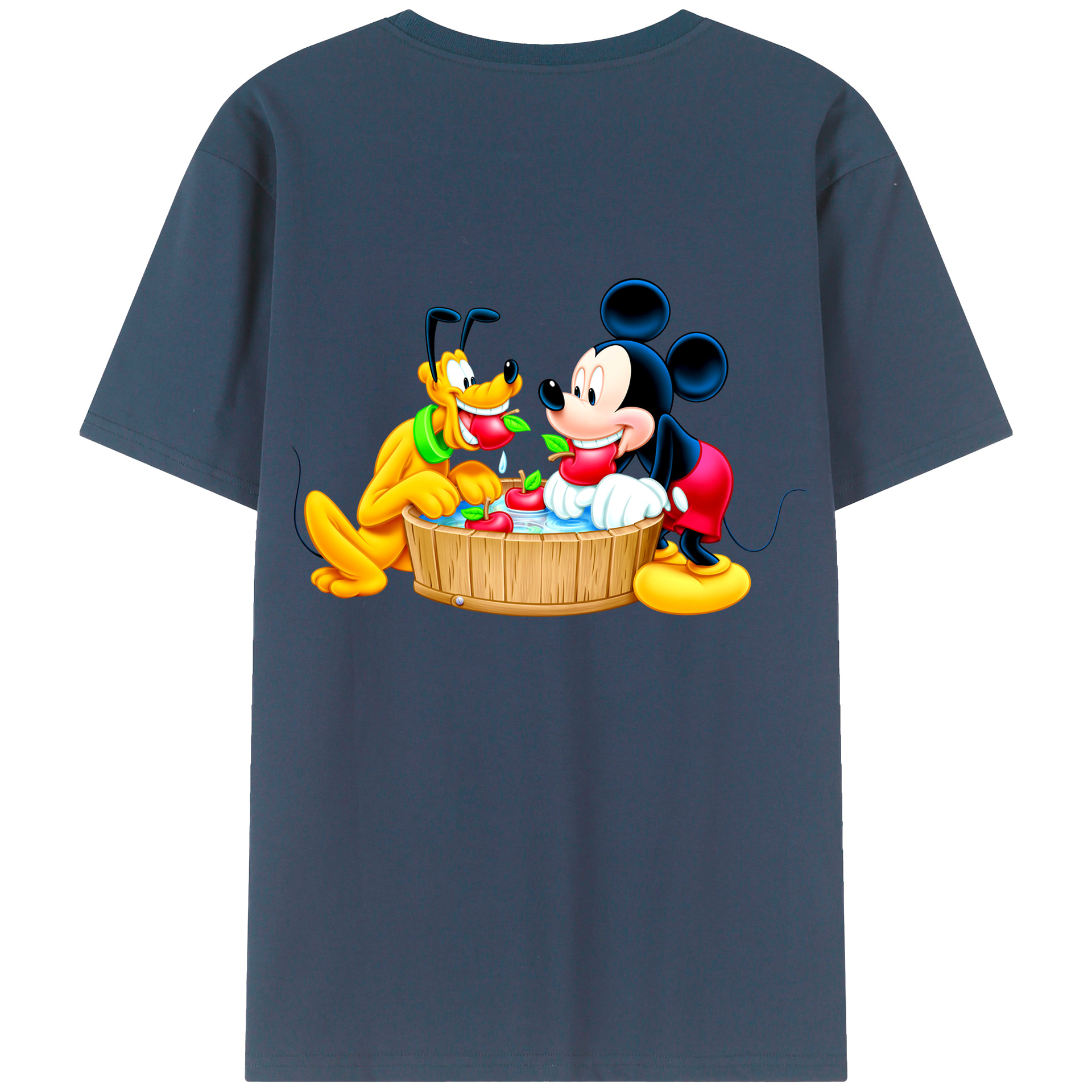 （画像用） ミッキーマウス Mickey Mouse 綿100％半袖Tシャツ（背面プリント）