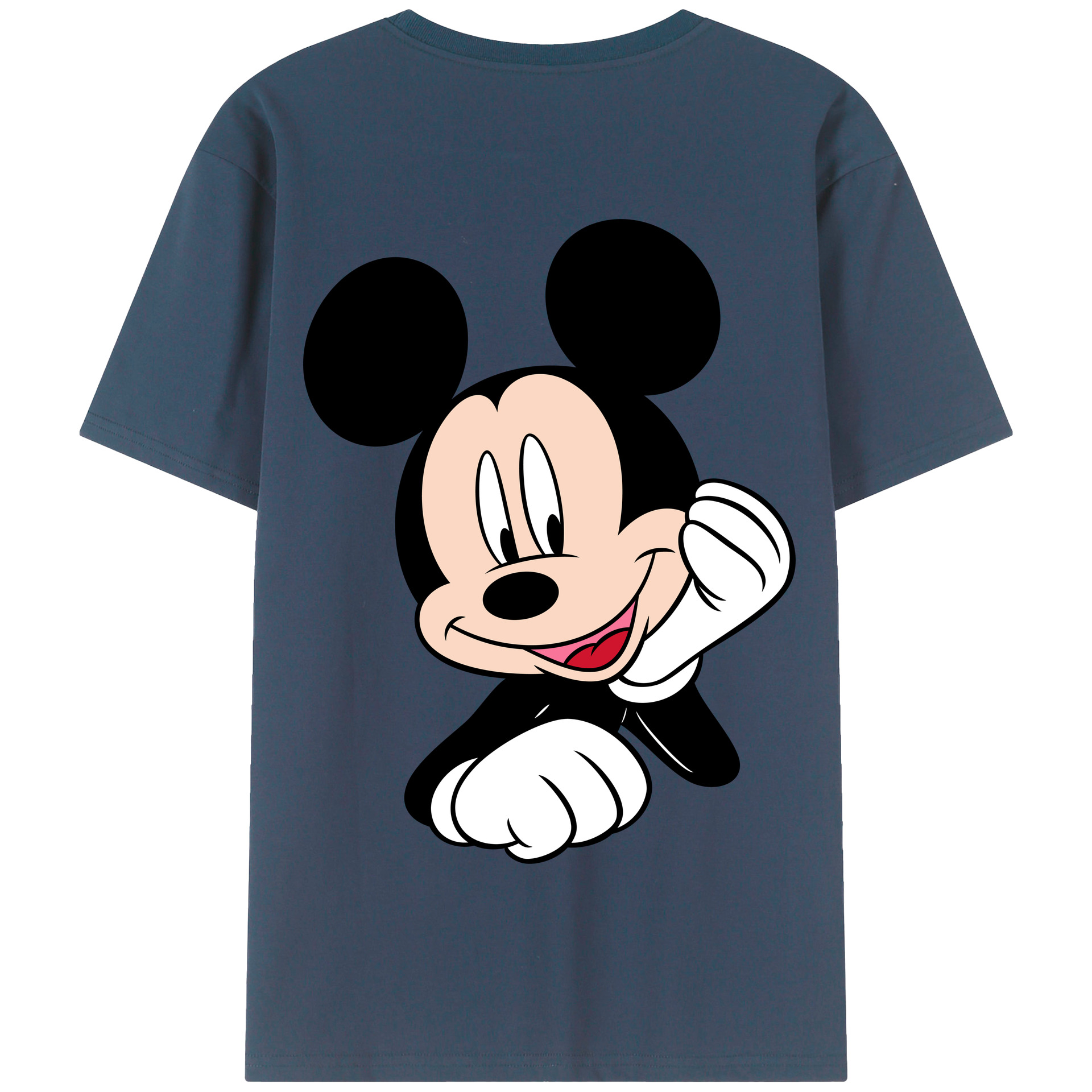 （画像用） ミッキーマウス Mickey Mouse 綿100％半袖Tシャツ（背面プリント）