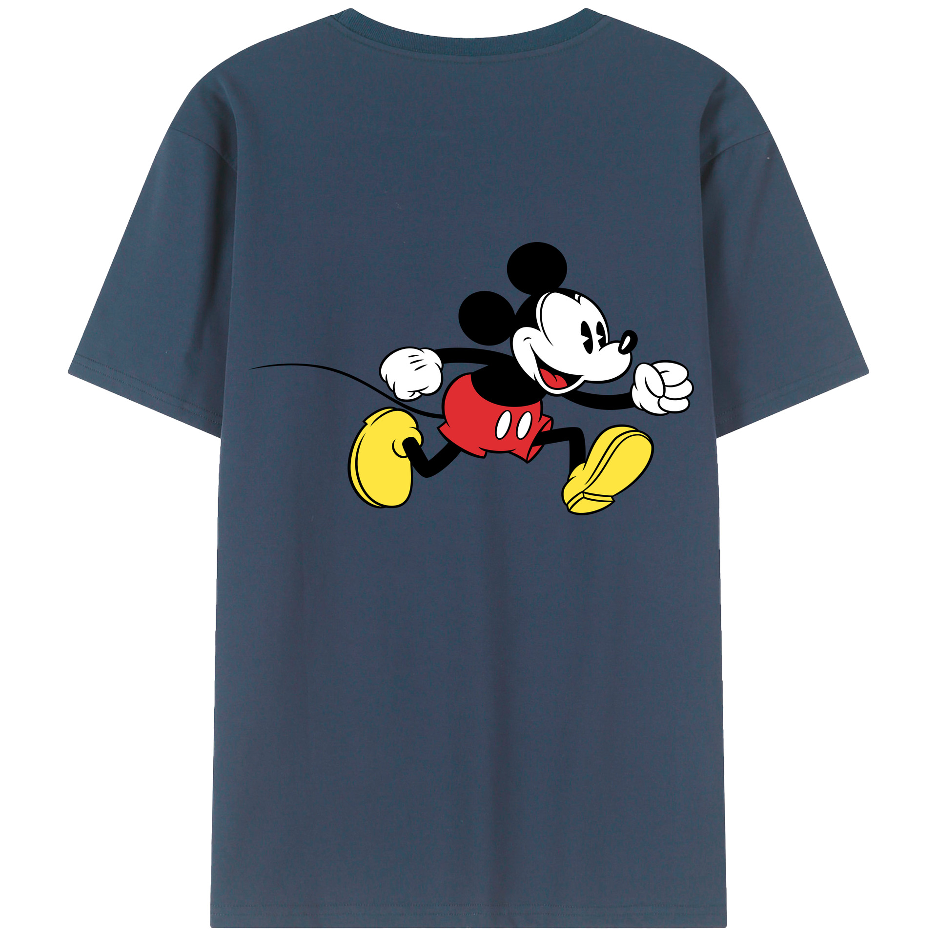 （画像用） ミッキーマウス Mickey Mouse 綿100％半袖Tシャツ（背面プリント）