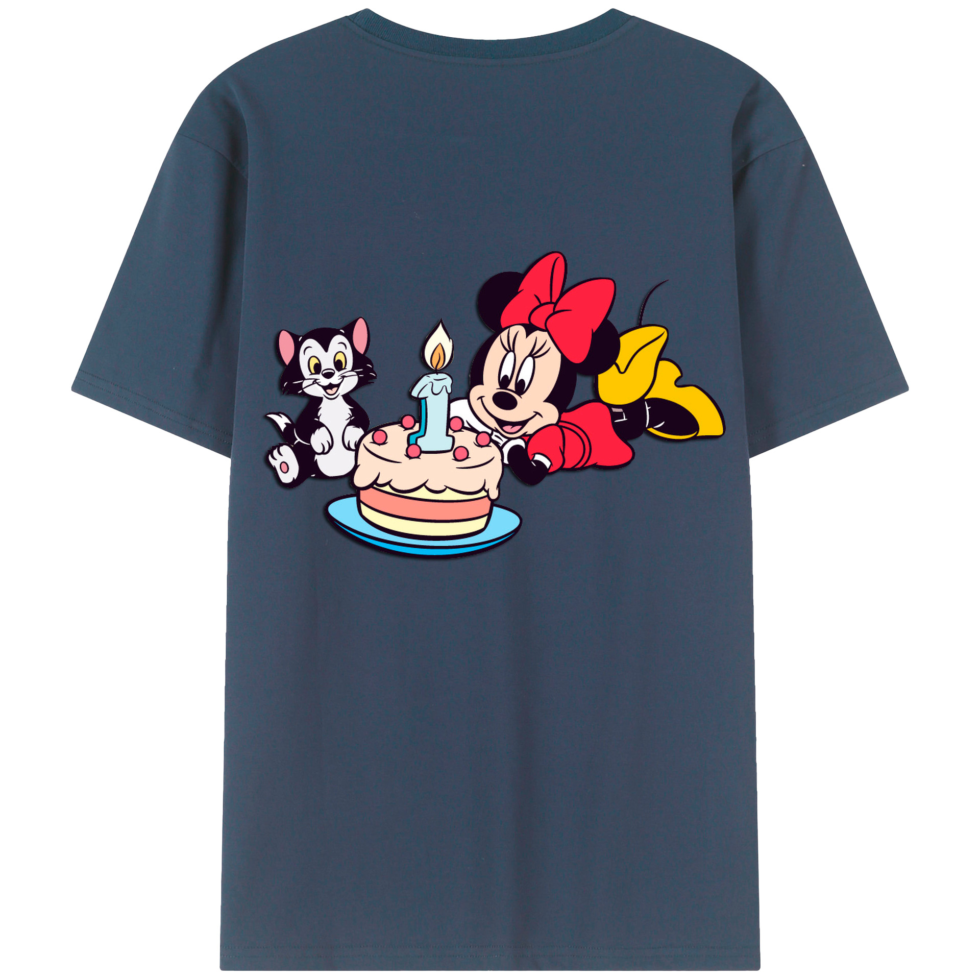 （画像用） ミッキーマウス Mickey Mouse 綿100％半袖Tシャツ（背面プリント）