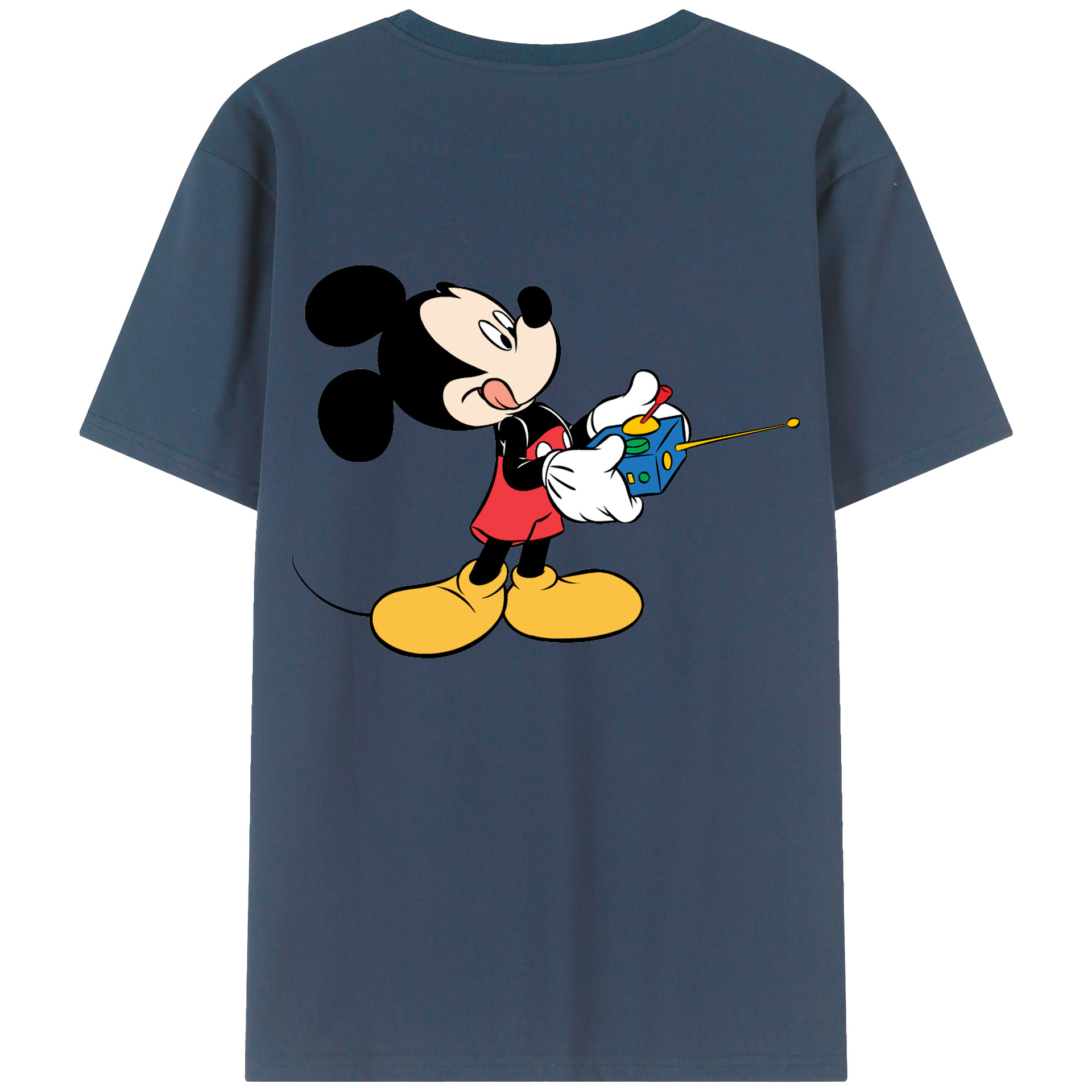 （画像用） ミッキーマウス Mickey Mouse 綿100％半袖Tシャツ（背面プリント）