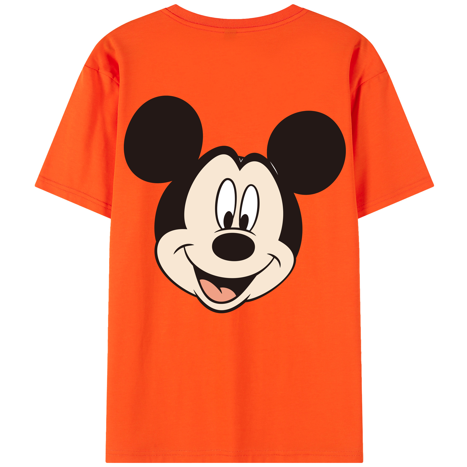 （画像用） ミッキーマウス Mickey Mouse 綿100％半袖Tシャツ（背面プリント）