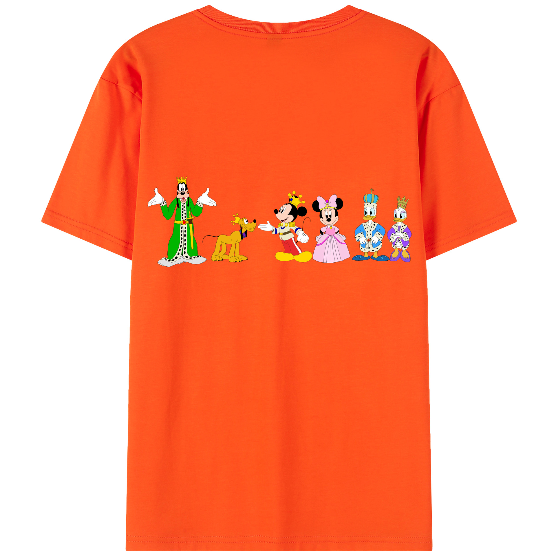 （画像用） ミッキーマウス Mickey Mouse 綿100％半袖Tシャツ（背面プリント）