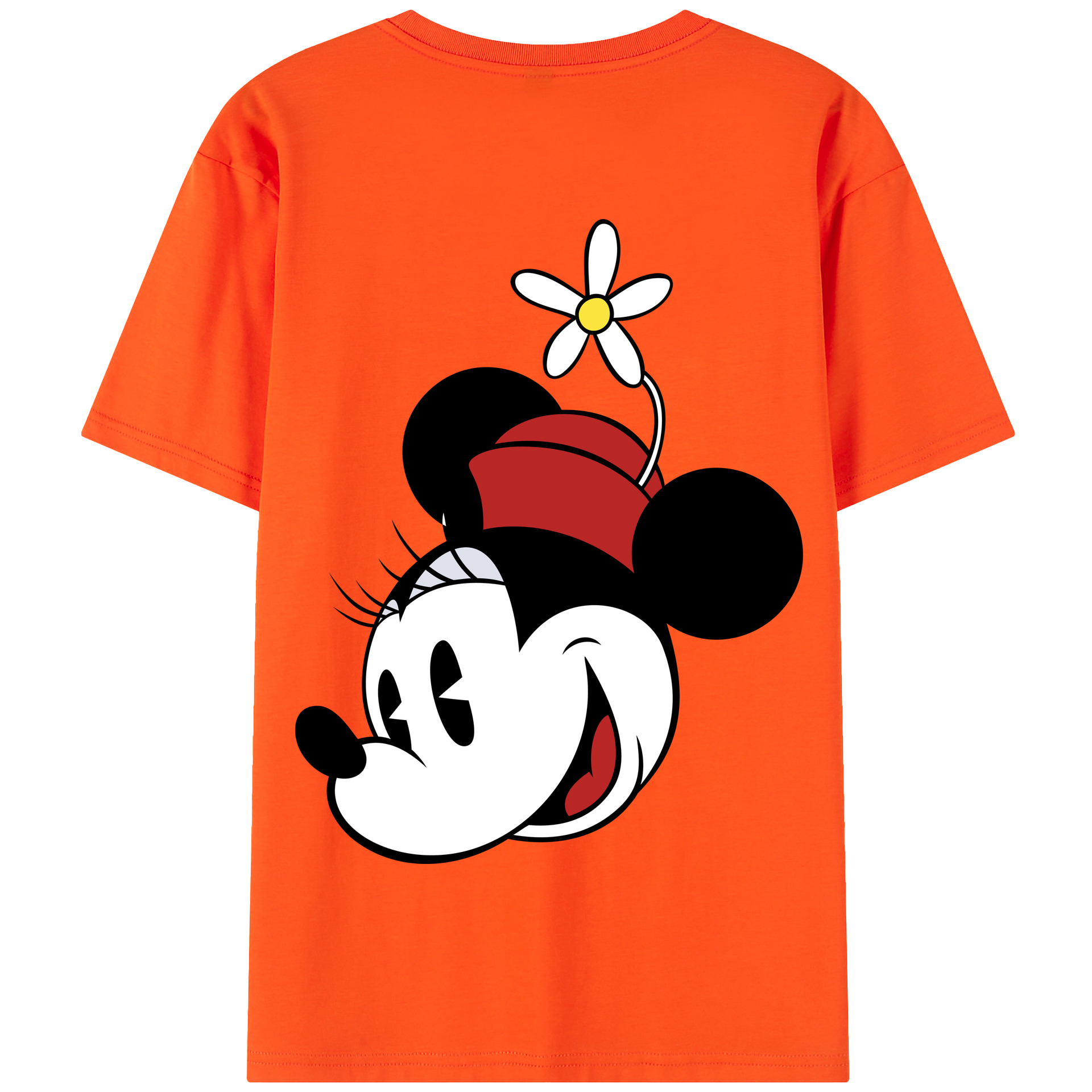 （画像用） ミッキーマウス Mickey Mouse 綿100％半袖Tシャツ（背面プリント）