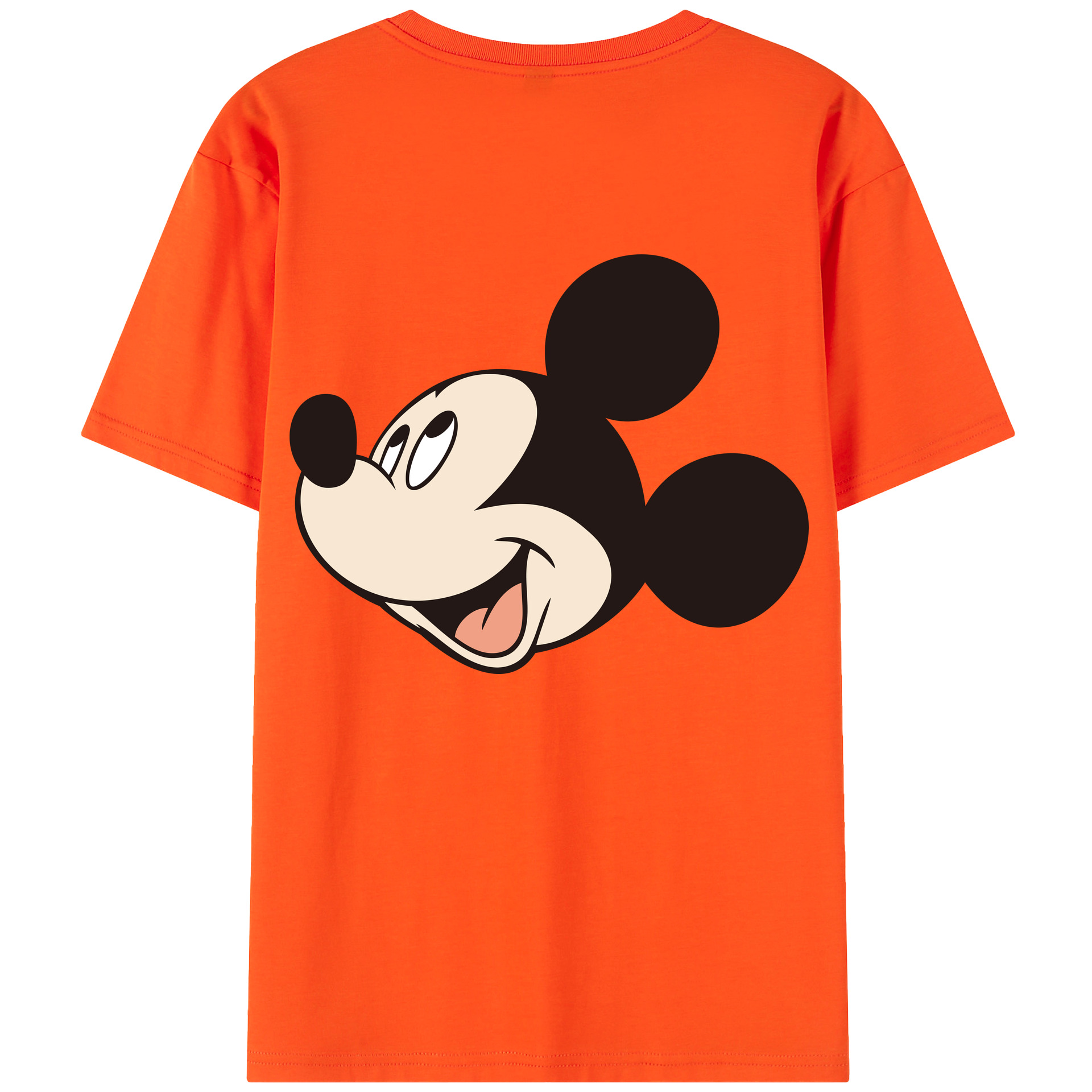 （画像用） ミッキーマウス Mickey Mouse 綿100％半袖Tシャツ（背面プリント）