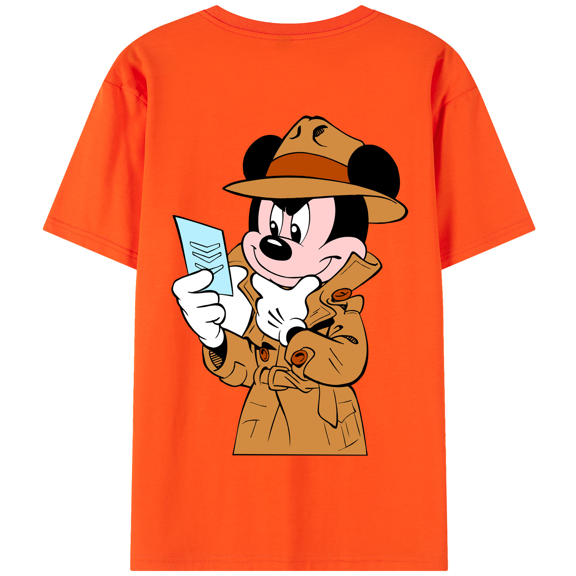 （画像用） ミッキーマウス Mickey Mouse 綿100％半袖Tシャツ（背面プリント）