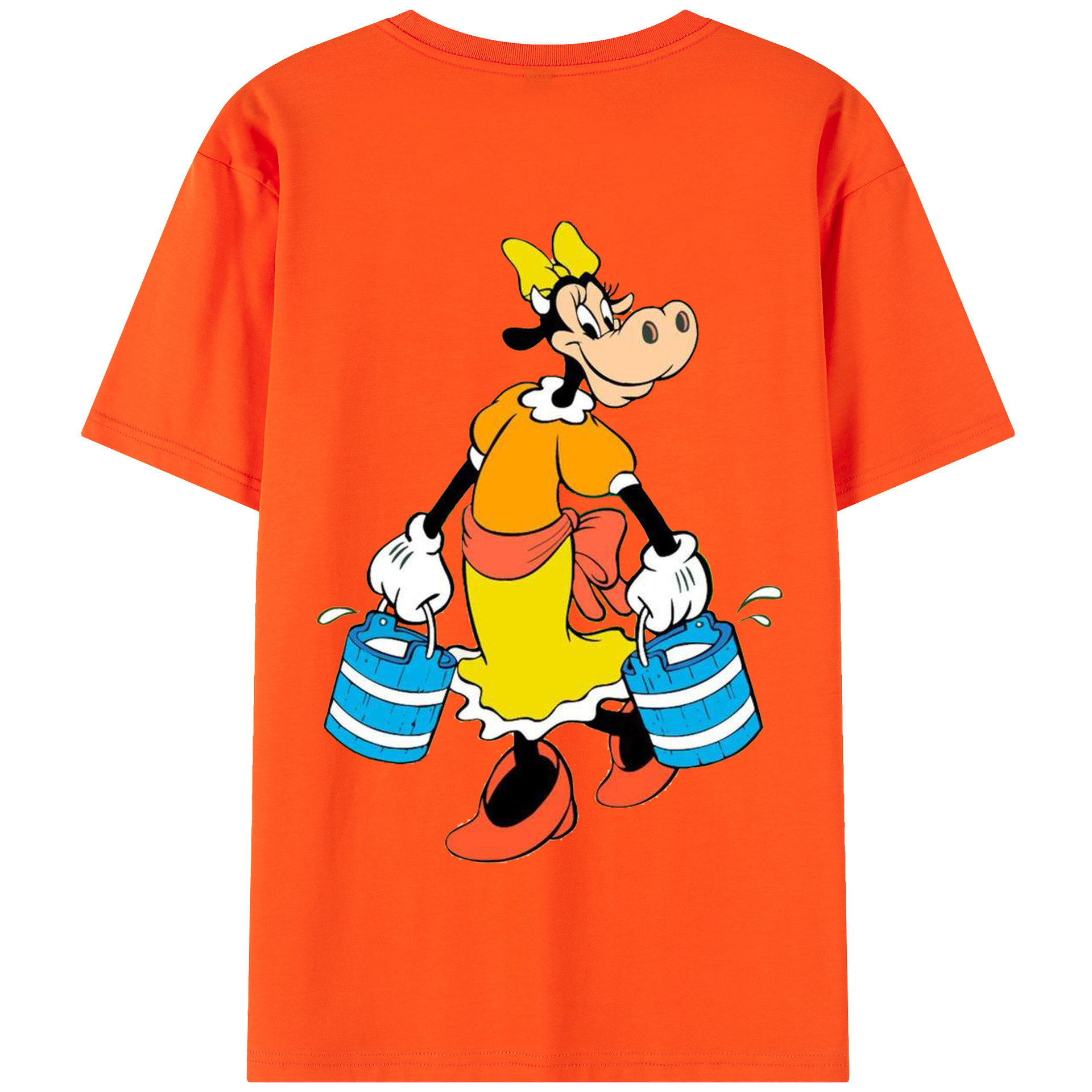 （画像用） ミッキーマウス Mickey Mouse 綿100％半袖Tシャツ（背面プリント）