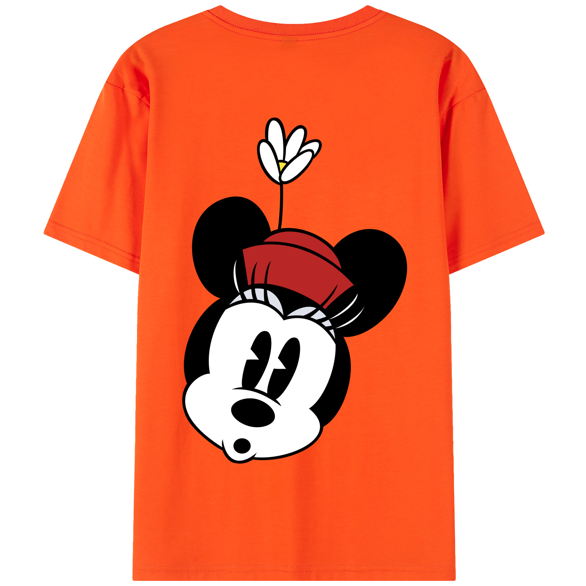 （画像用） ミッキーマウス Mickey Mouse 綿100％半袖Tシャツ（背面プリント）