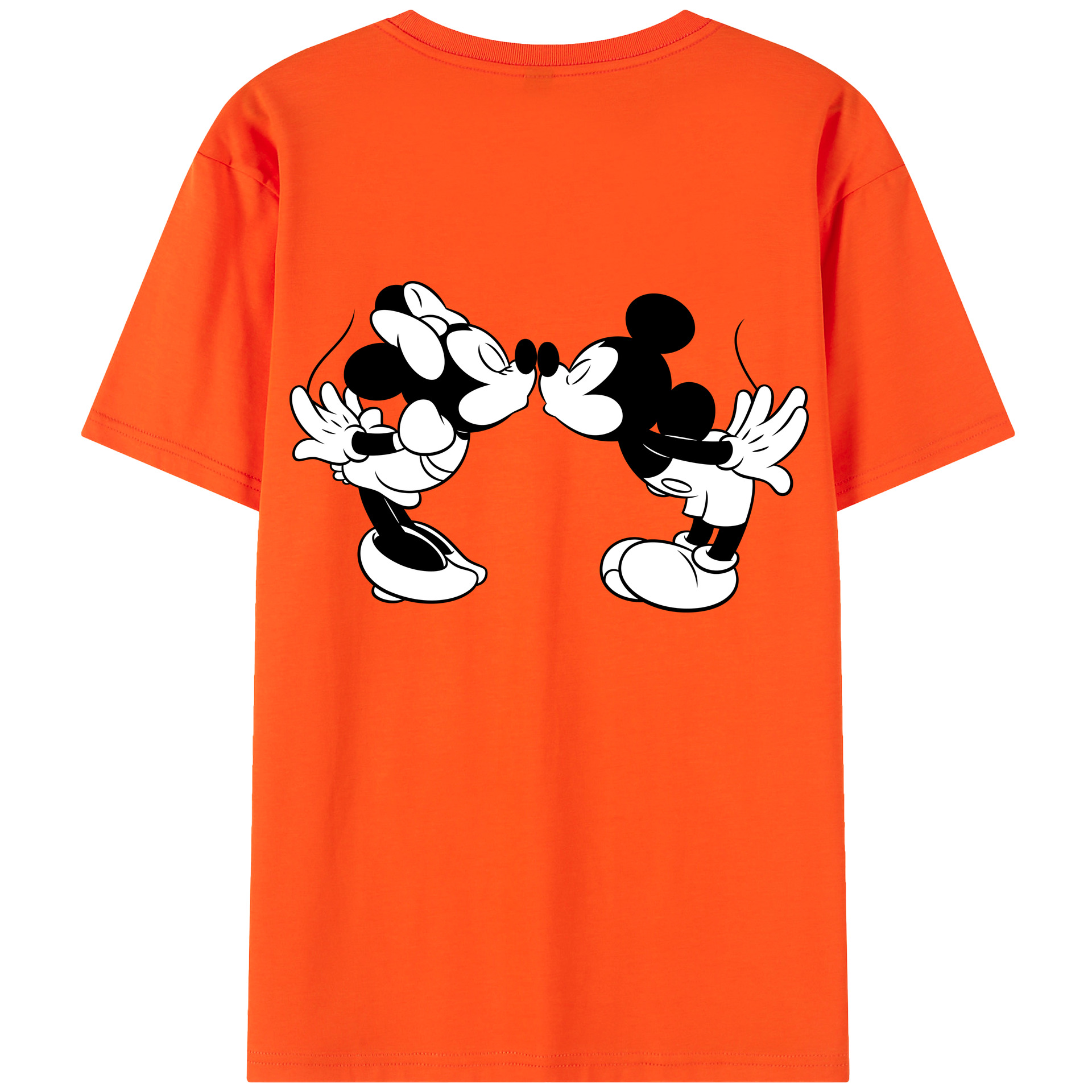 （画像用） ミッキーマウス Mickey Mouse 綿100％半袖Tシャツ（背面プリント）