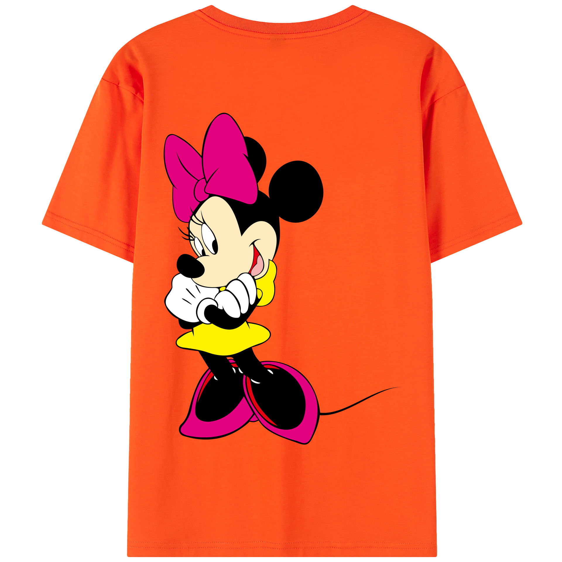 （画像用） ミッキーマウス Mickey Mouse 綿100％半袖Tシャツ（背面プリント）