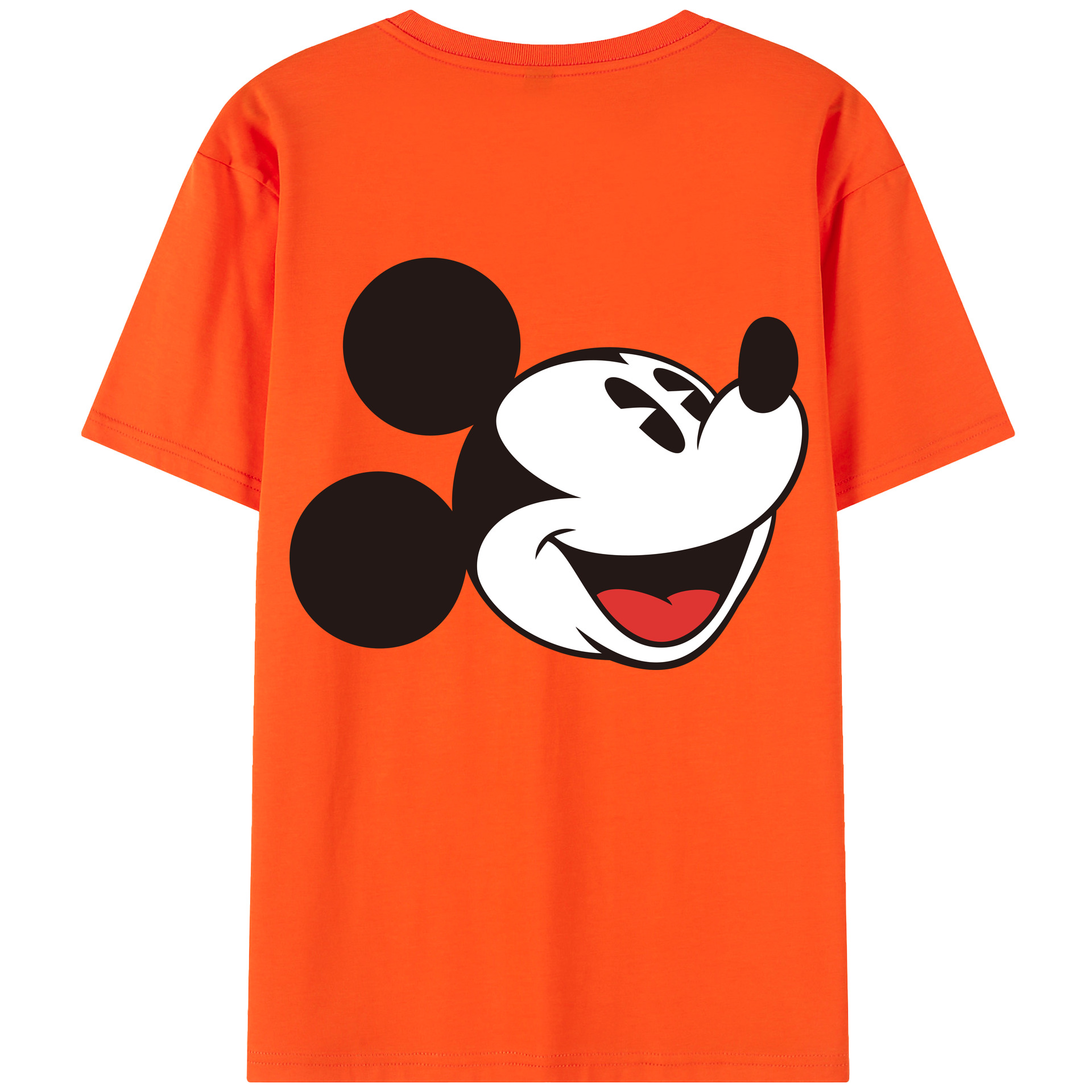 （画像用） ミッキーマウス Mickey Mouse 綿100％半袖Tシャツ（背面プリント）