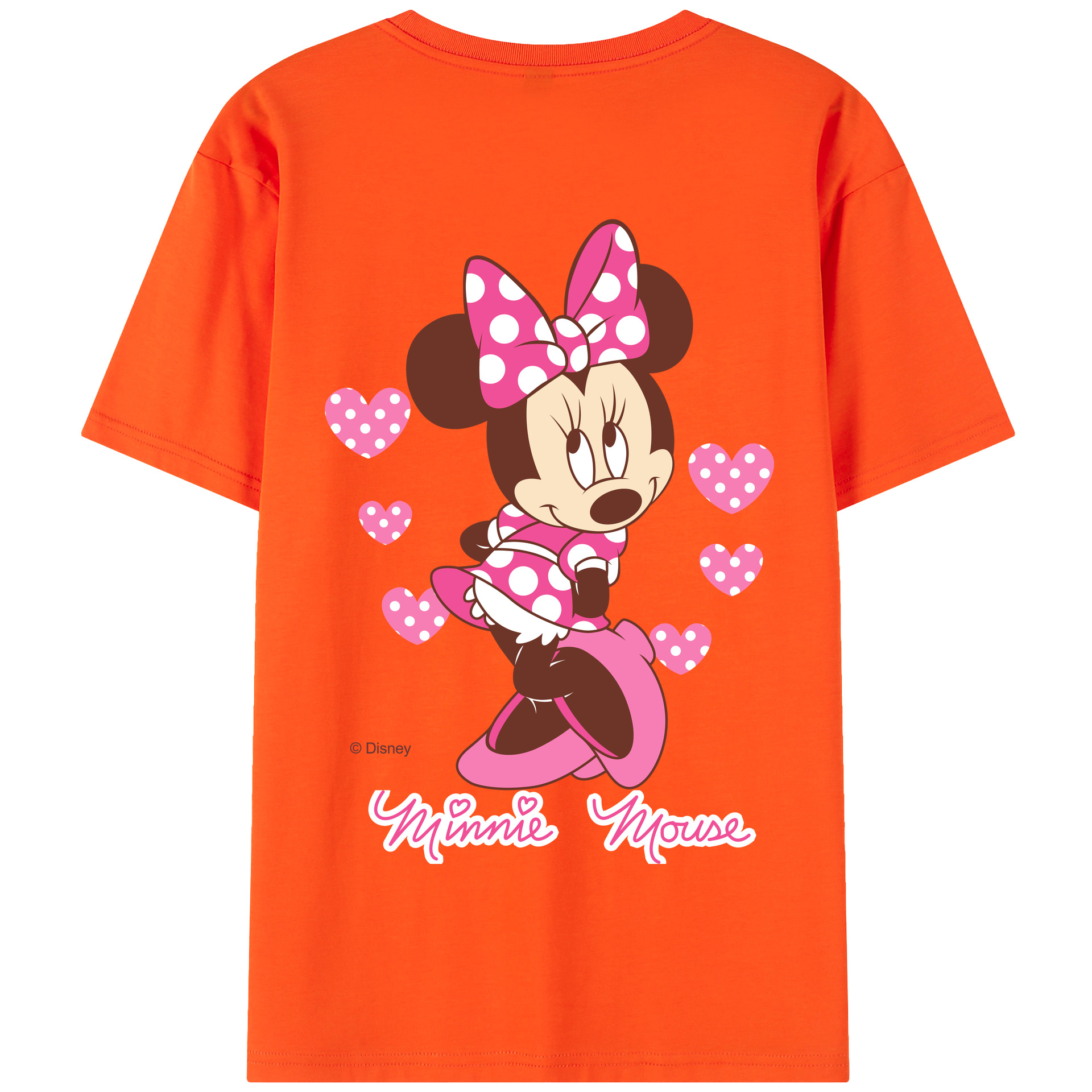 （画像用） ミッキーマウス Mickey Mouse 綿100％半袖Tシャツ（背面プリント）