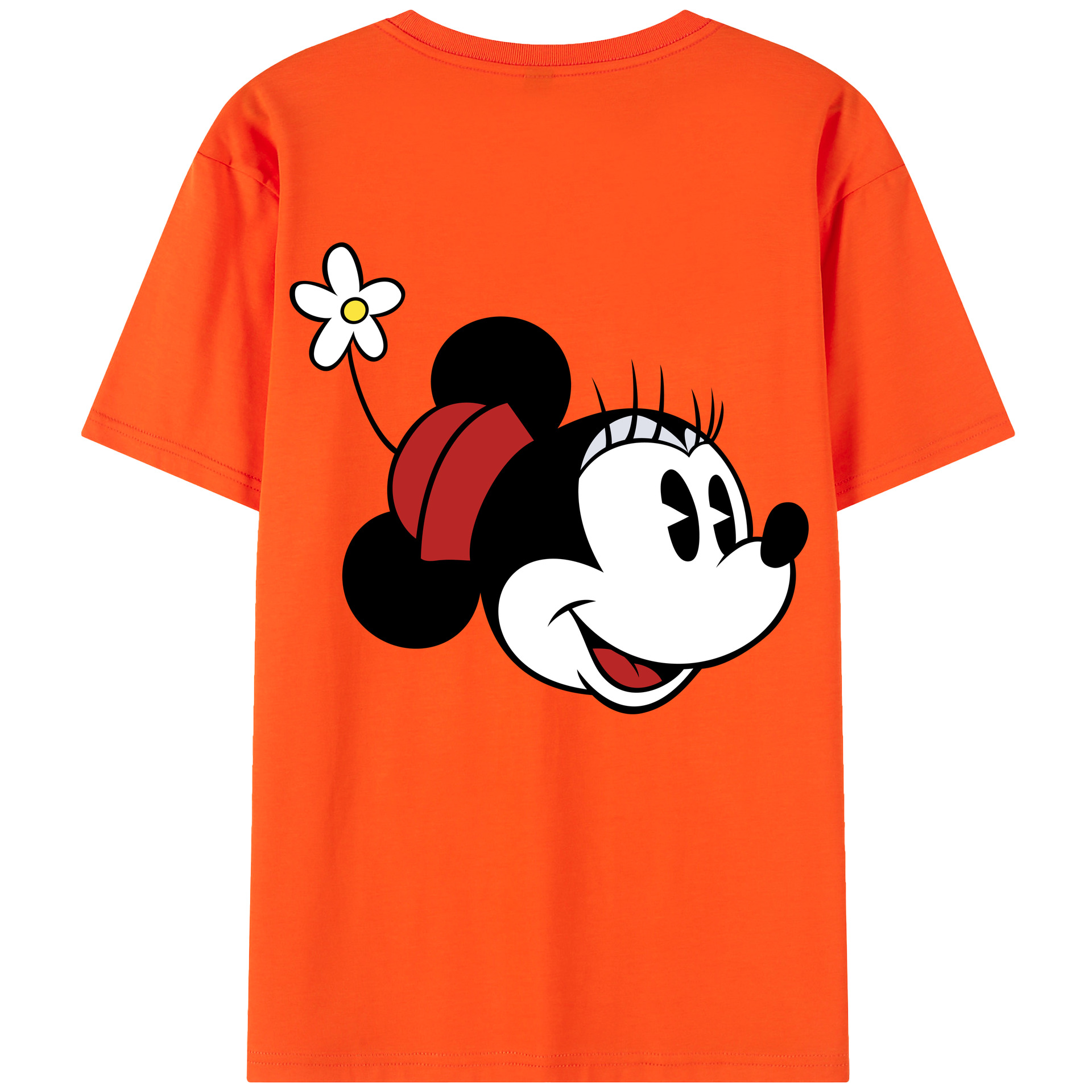 （画像用） ミッキーマウス Mickey Mouse 綿100％半袖Tシャツ（背面プリント）