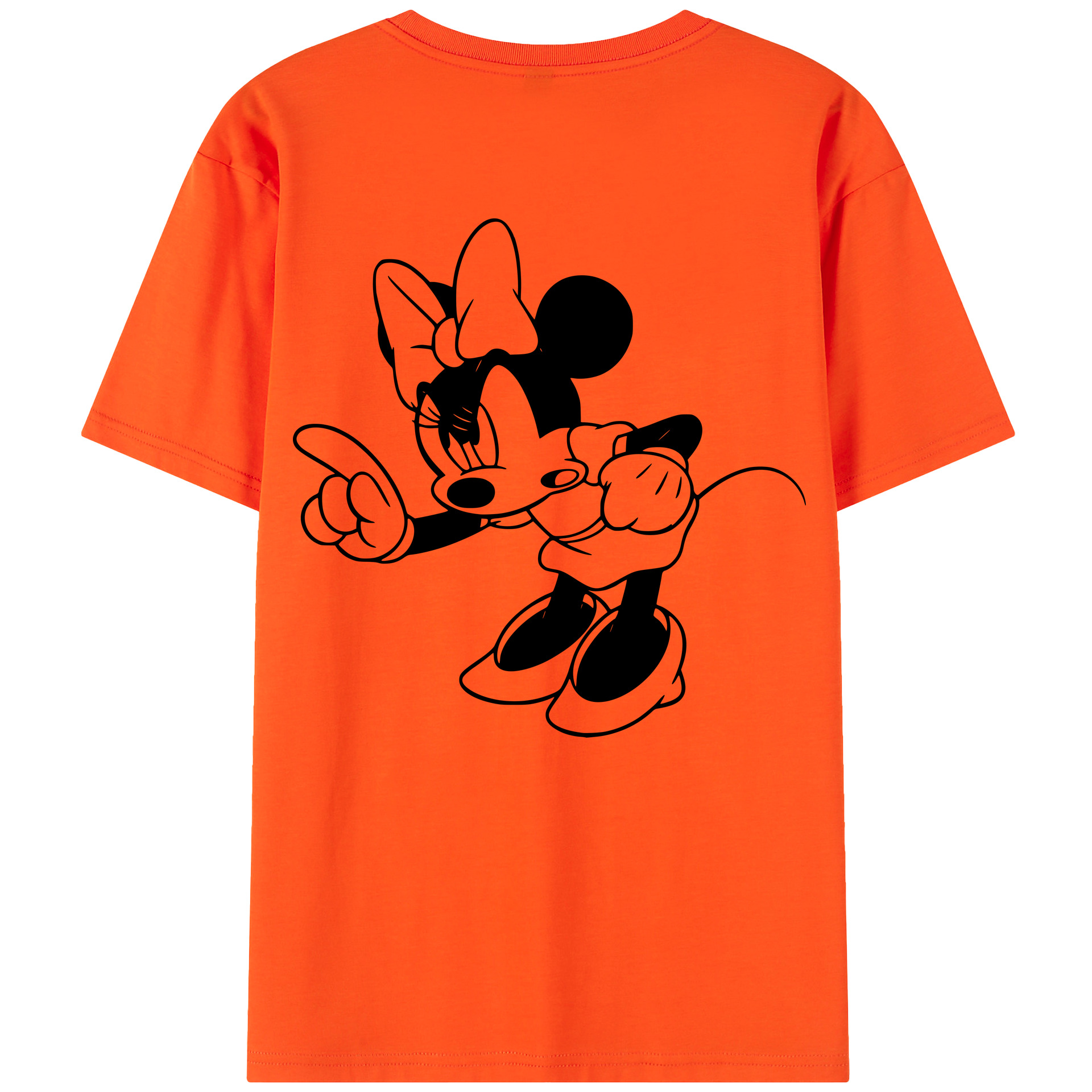 （画像用） ミッキーマウス Mickey Mouse 綿100％半袖Tシャツ（背面プリント）