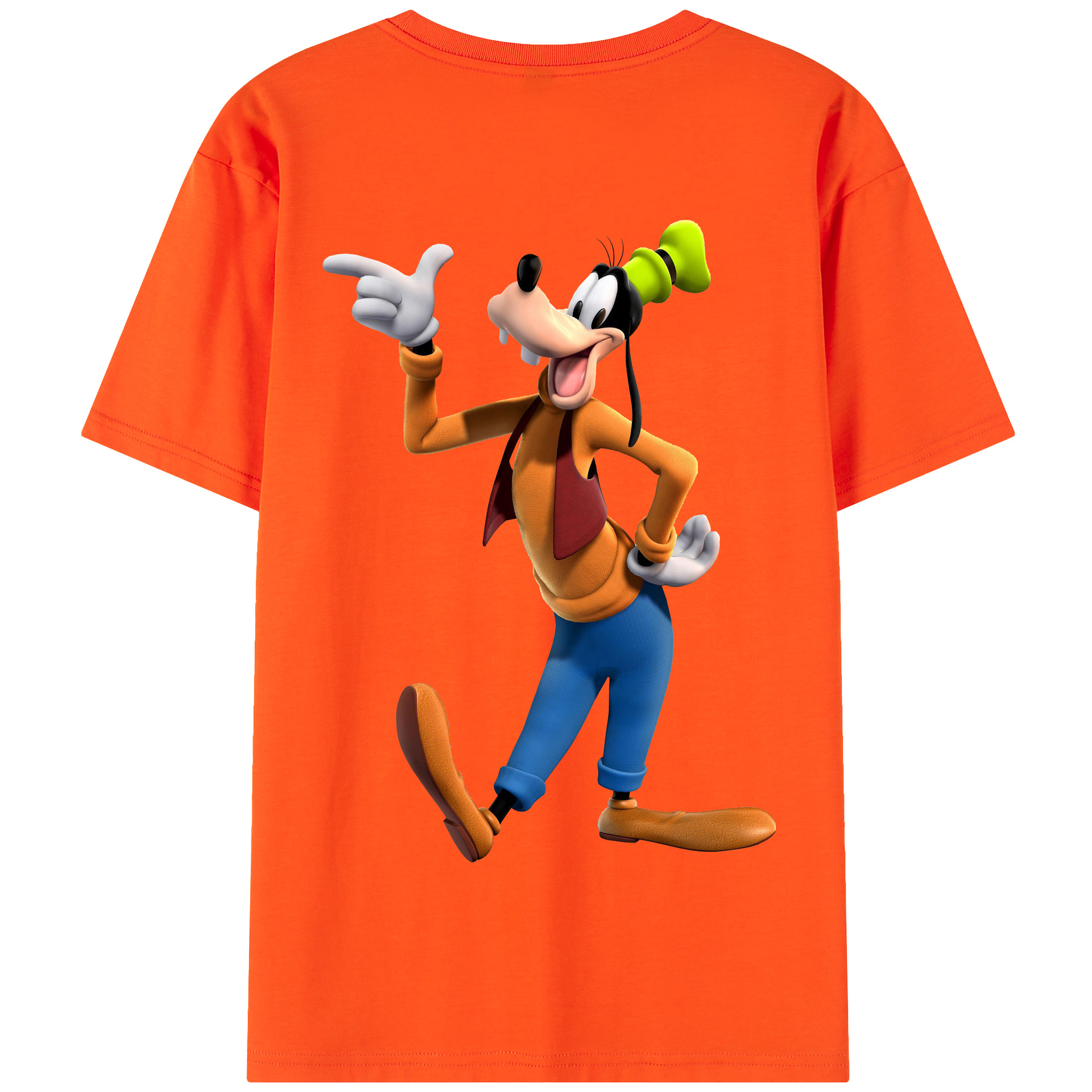 （画像用） ミッキーマウス Mickey Mouse 綿100％半袖Tシャツ（背面プリント）