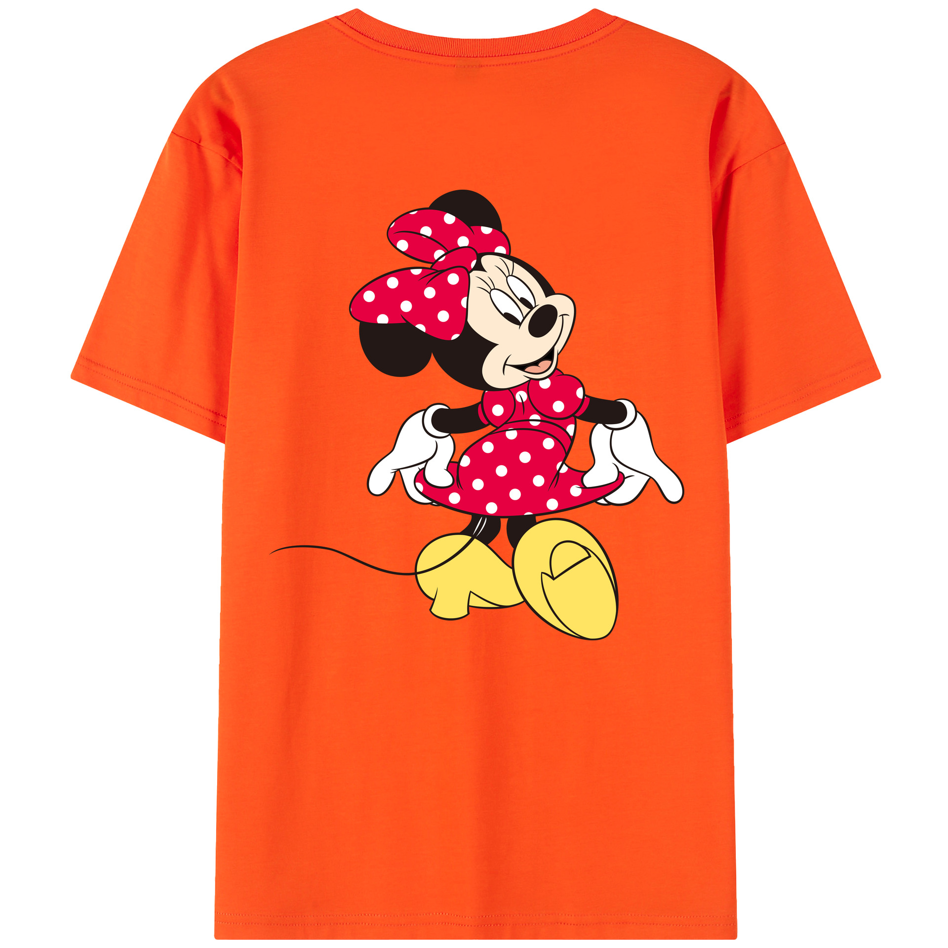 （画像用） ミッキーマウス Mickey Mouse 綿100％半袖Tシャツ（背面プリント）