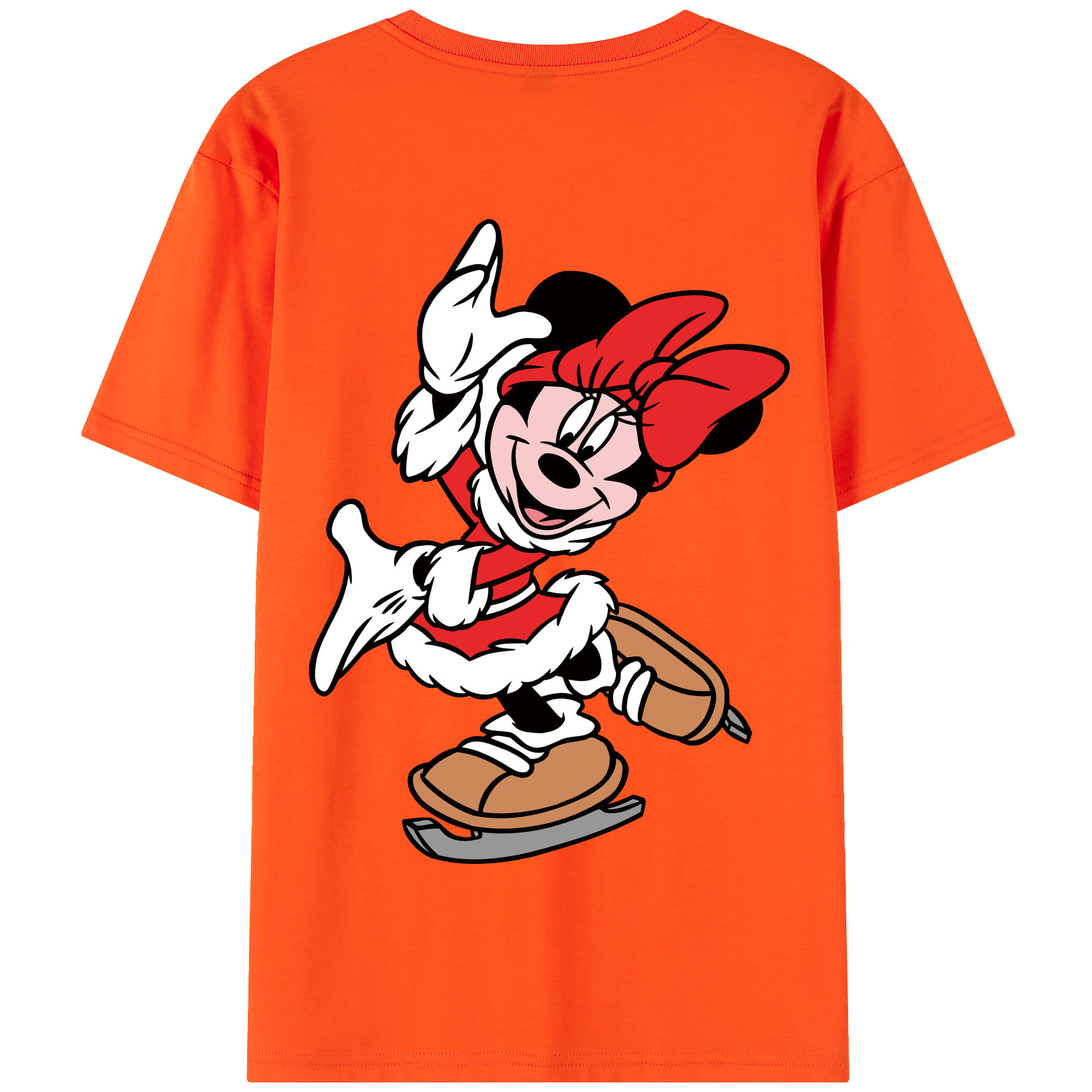 （画像用） ミッキーマウス Mickey Mouse 綿100％半袖Tシャツ（背面プリント）