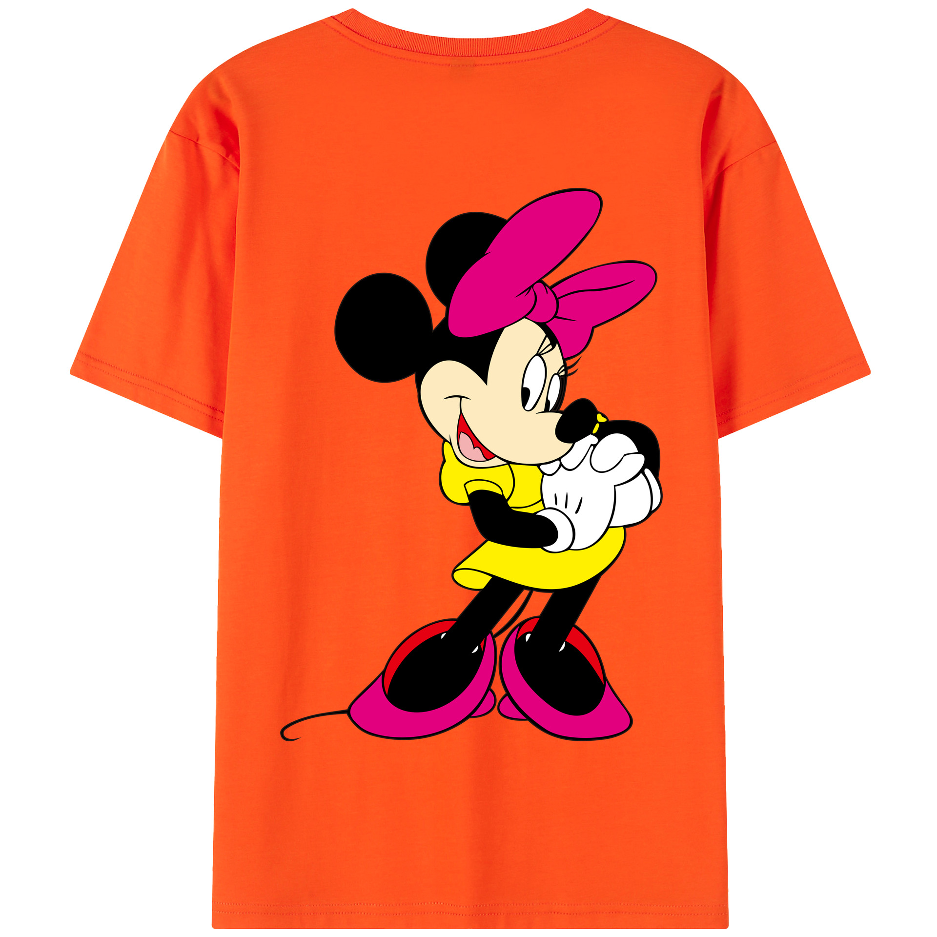 （画像用） ミッキーマウス Mickey Mouse 綿100％半袖Tシャツ（背面プリント）