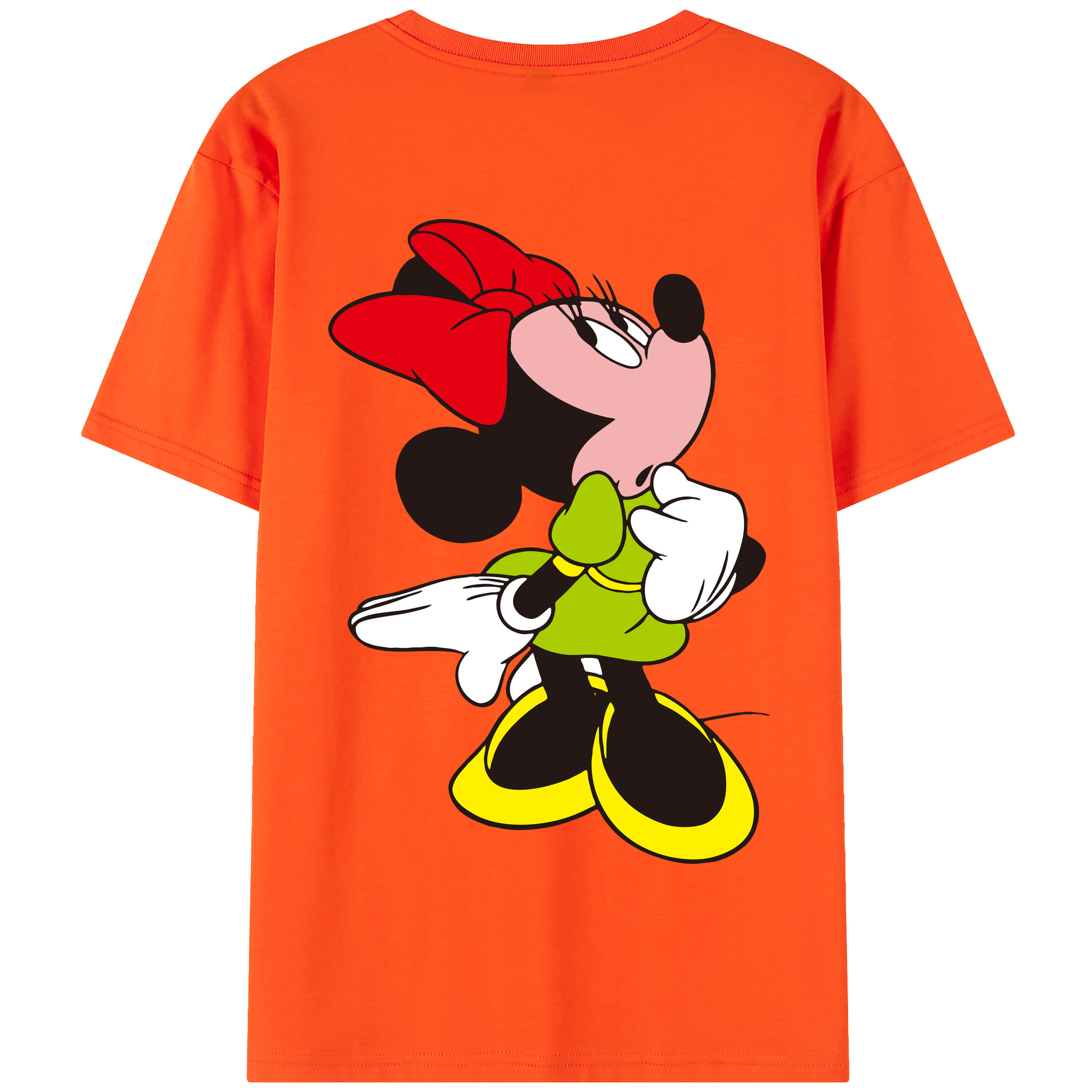 （画像用） ミッキーマウス Mickey Mouse 綿100％半袖Tシャツ（背面プリント）