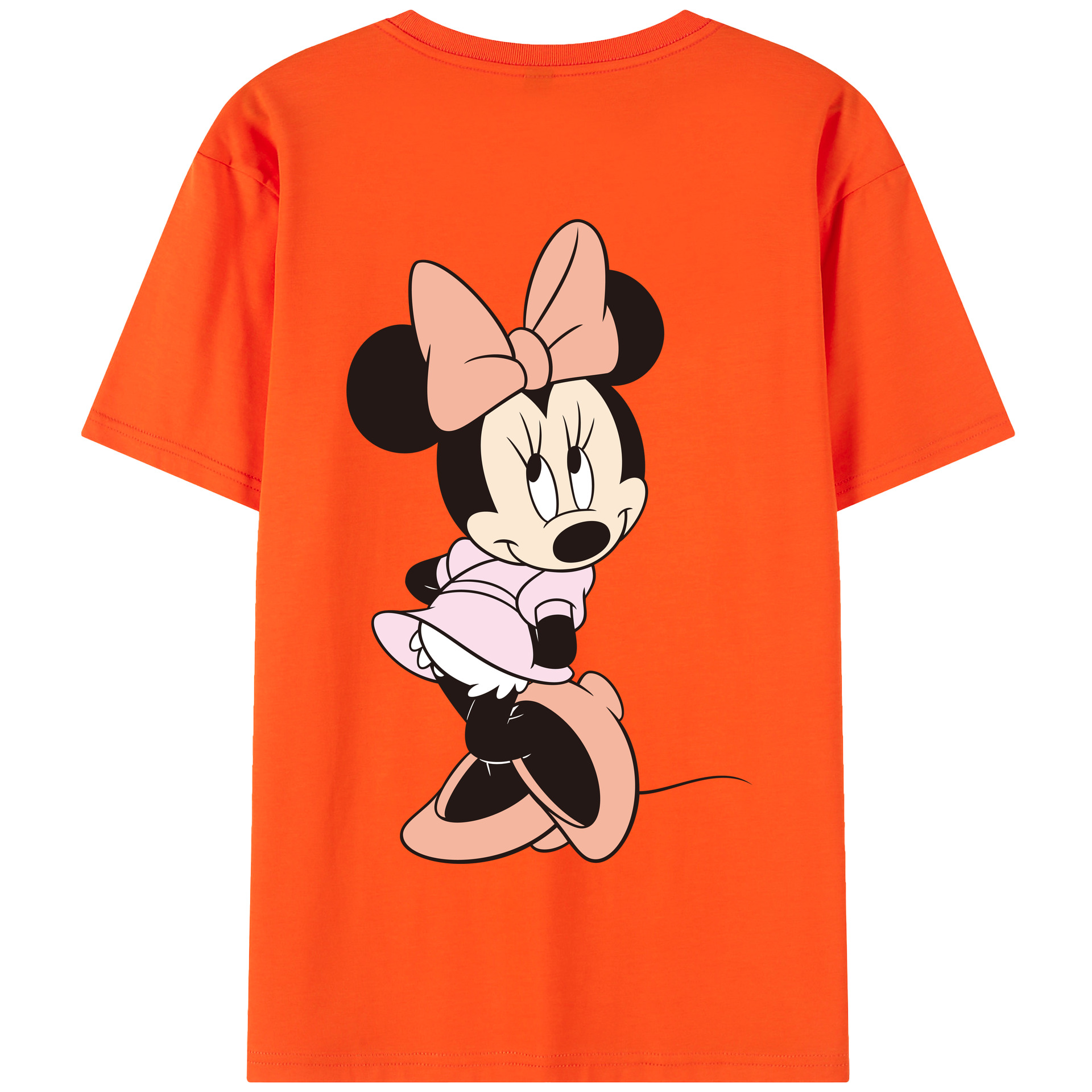 （画像用） ミッキーマウス Mickey Mouse 綿100％半袖Tシャツ（背面プリント）