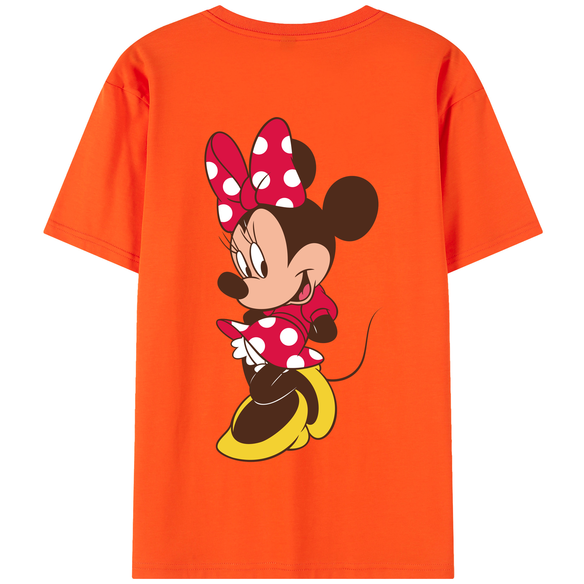 （画像用） ミッキーマウス Mickey Mouse 綿100％半袖Tシャツ（背面プリント）