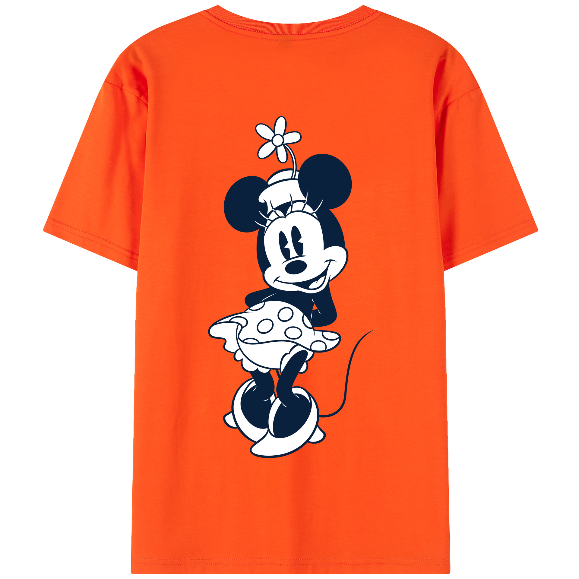 （画像用） ミッキーマウス Mickey Mouse 綿100％半袖Tシャツ（背面プリント）