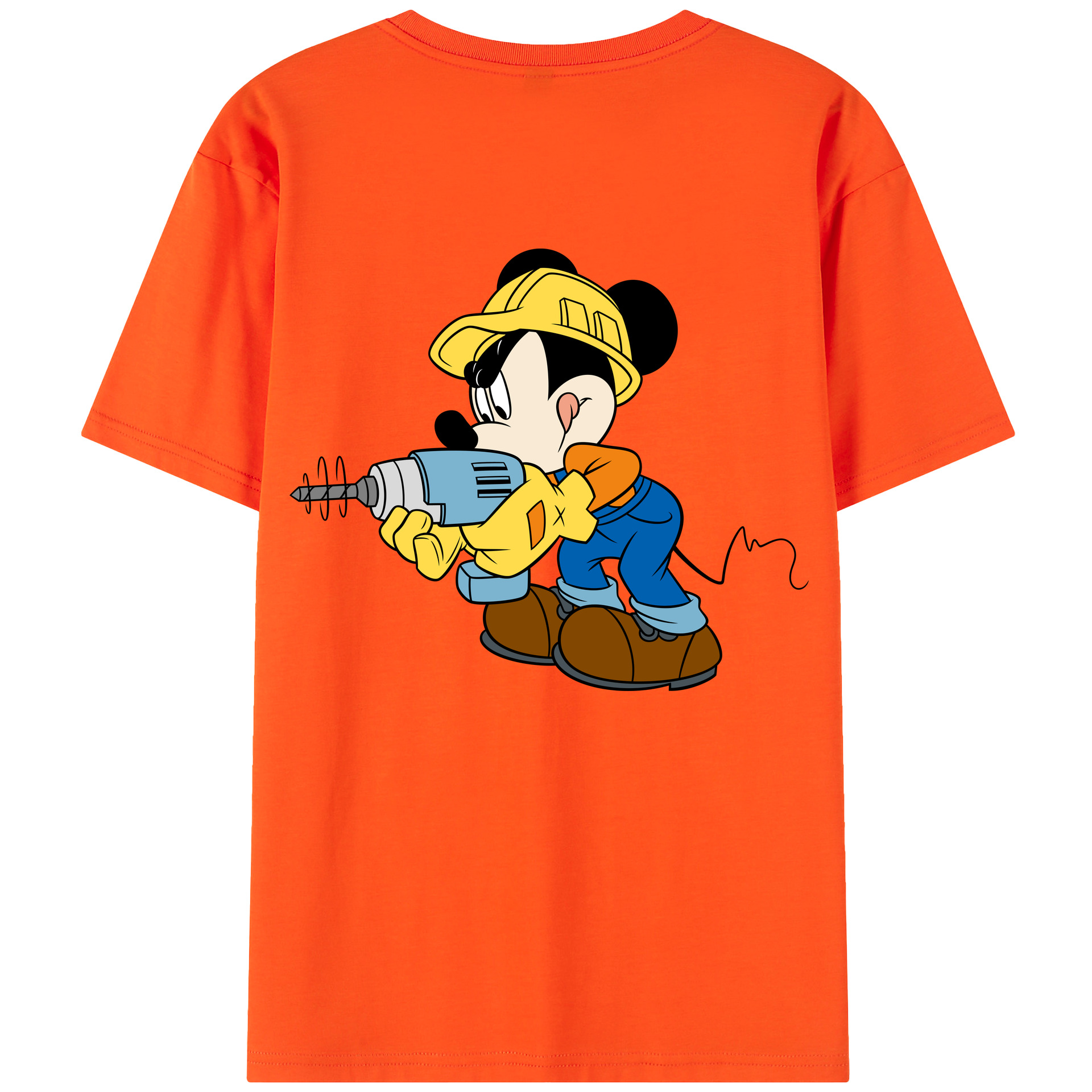（画像用） ミッキーマウス Mickey Mouse 綿100％半袖Tシャツ（背面プリント）