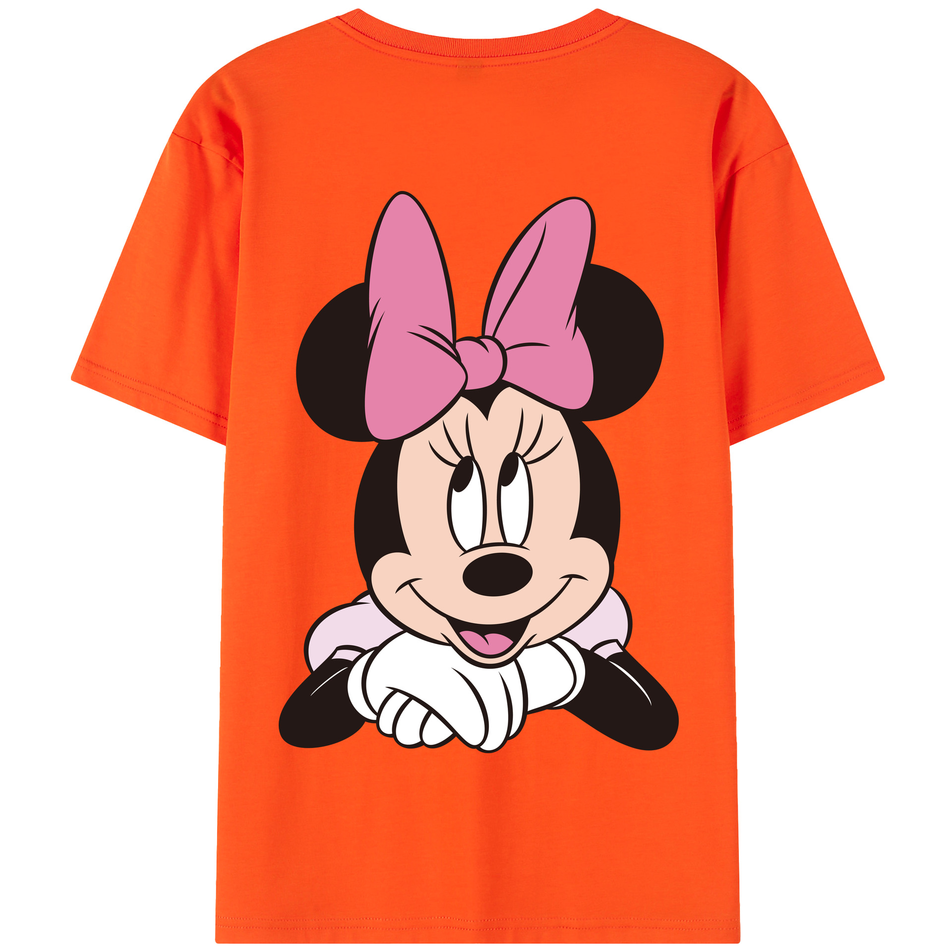 （画像用） ミッキーマウス Mickey Mouse 綿100％半袖Tシャツ（背面プリント）