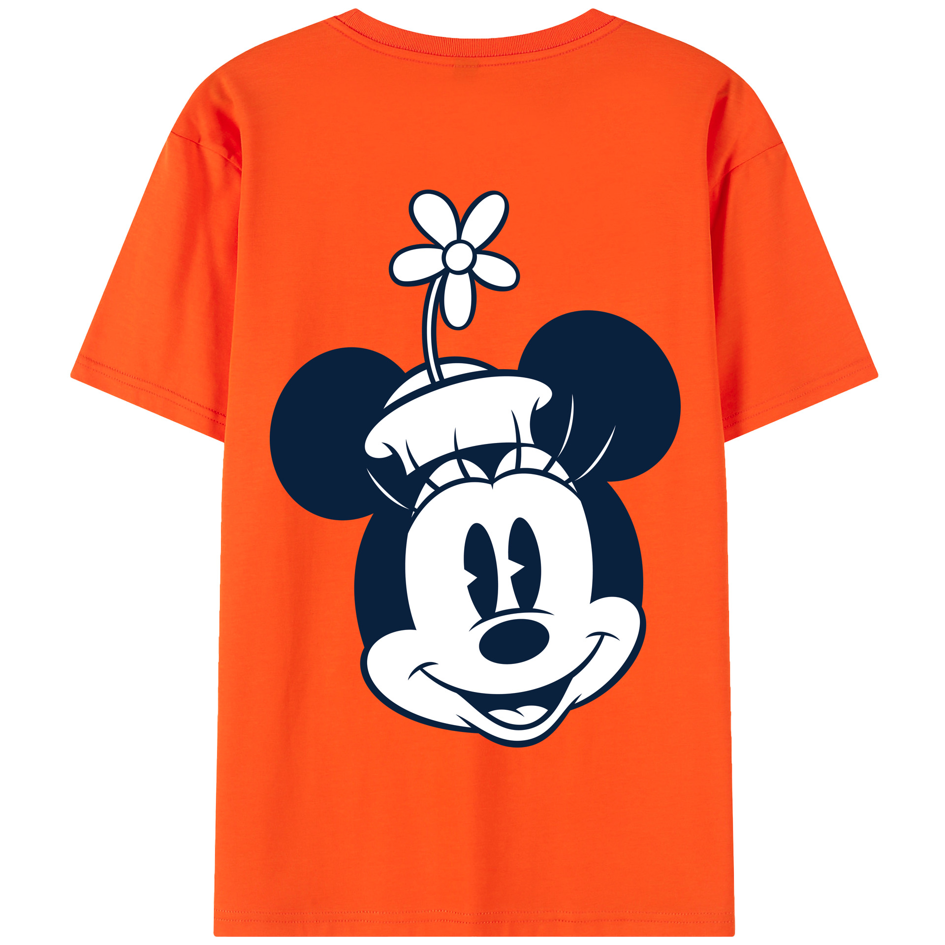 （画像用） ミッキーマウス Mickey Mouse 綿100％半袖Tシャツ（背面プリント）