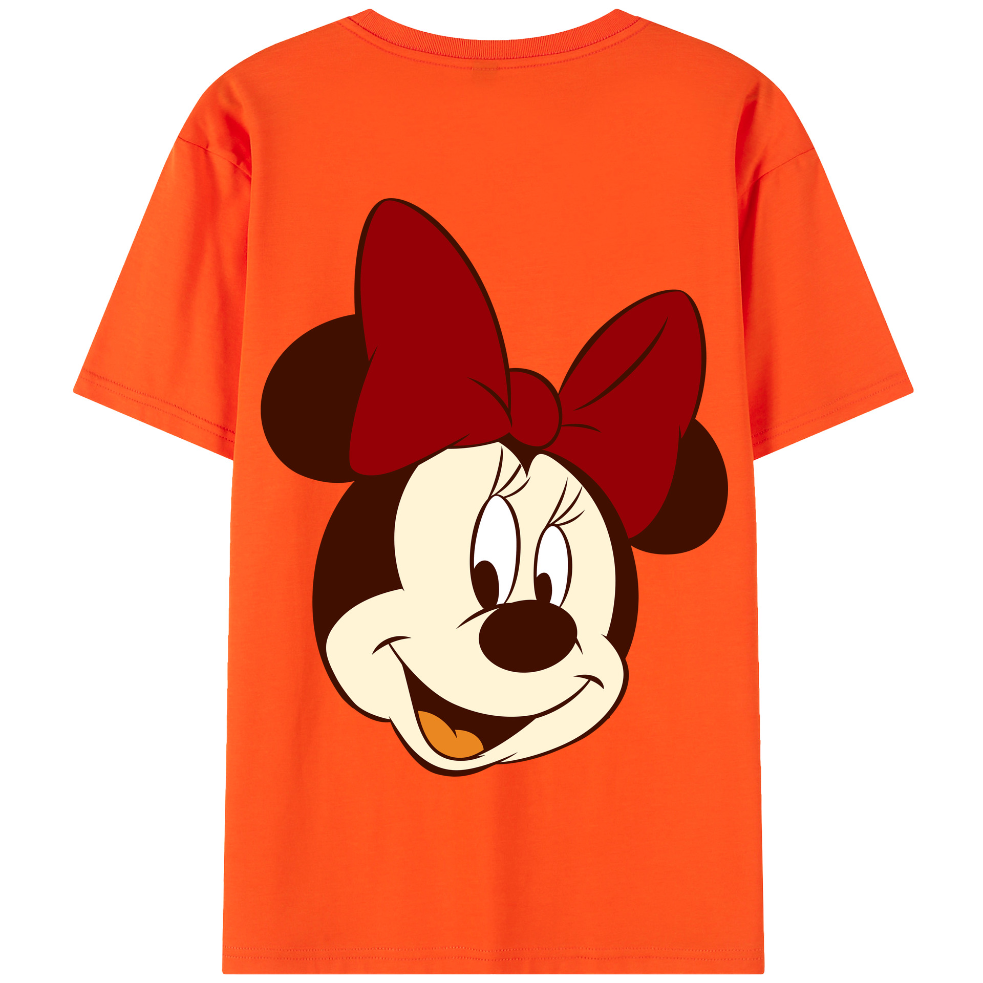 （画像用） ミッキーマウス Mickey Mouse 綿100％半袖Tシャツ（背面プリント）