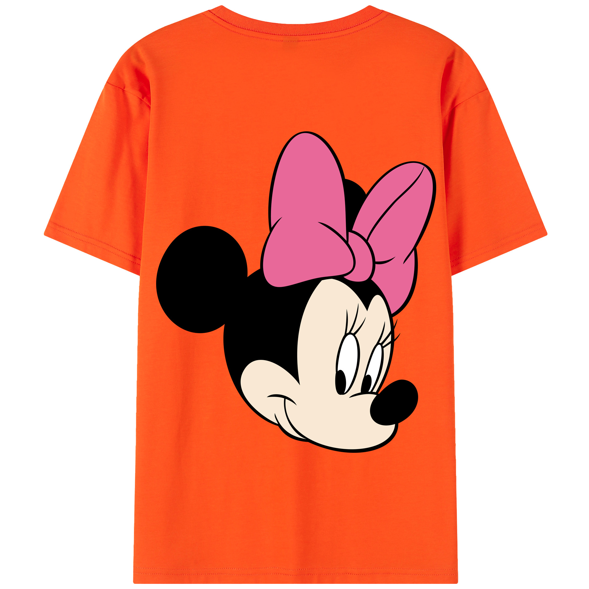 （画像用） ミッキーマウス Mickey Mouse 綿100％半袖Tシャツ（背面プリント）