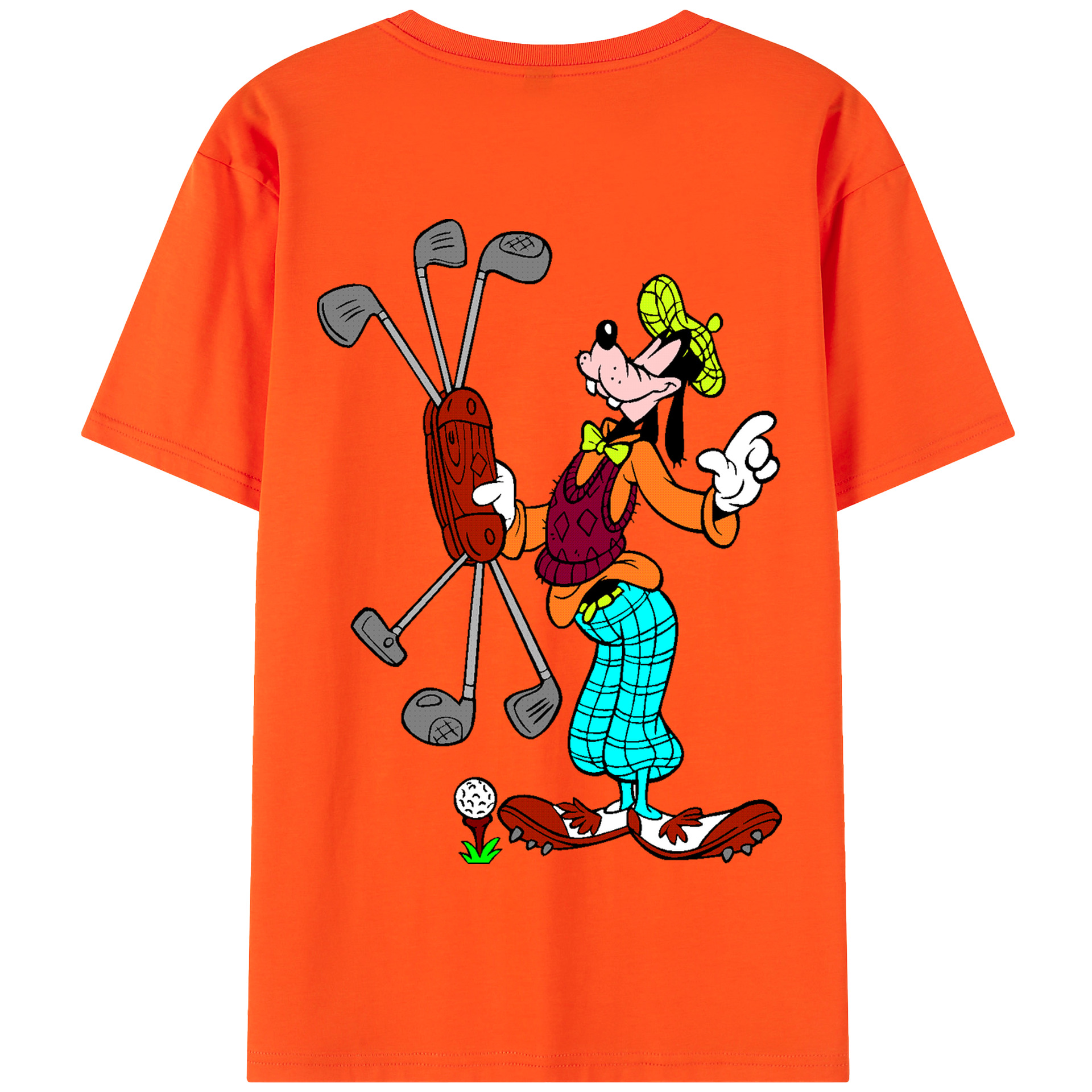 （画像用） ミッキーマウス Mickey Mouse 綿100％半袖Tシャツ（背面プリント）